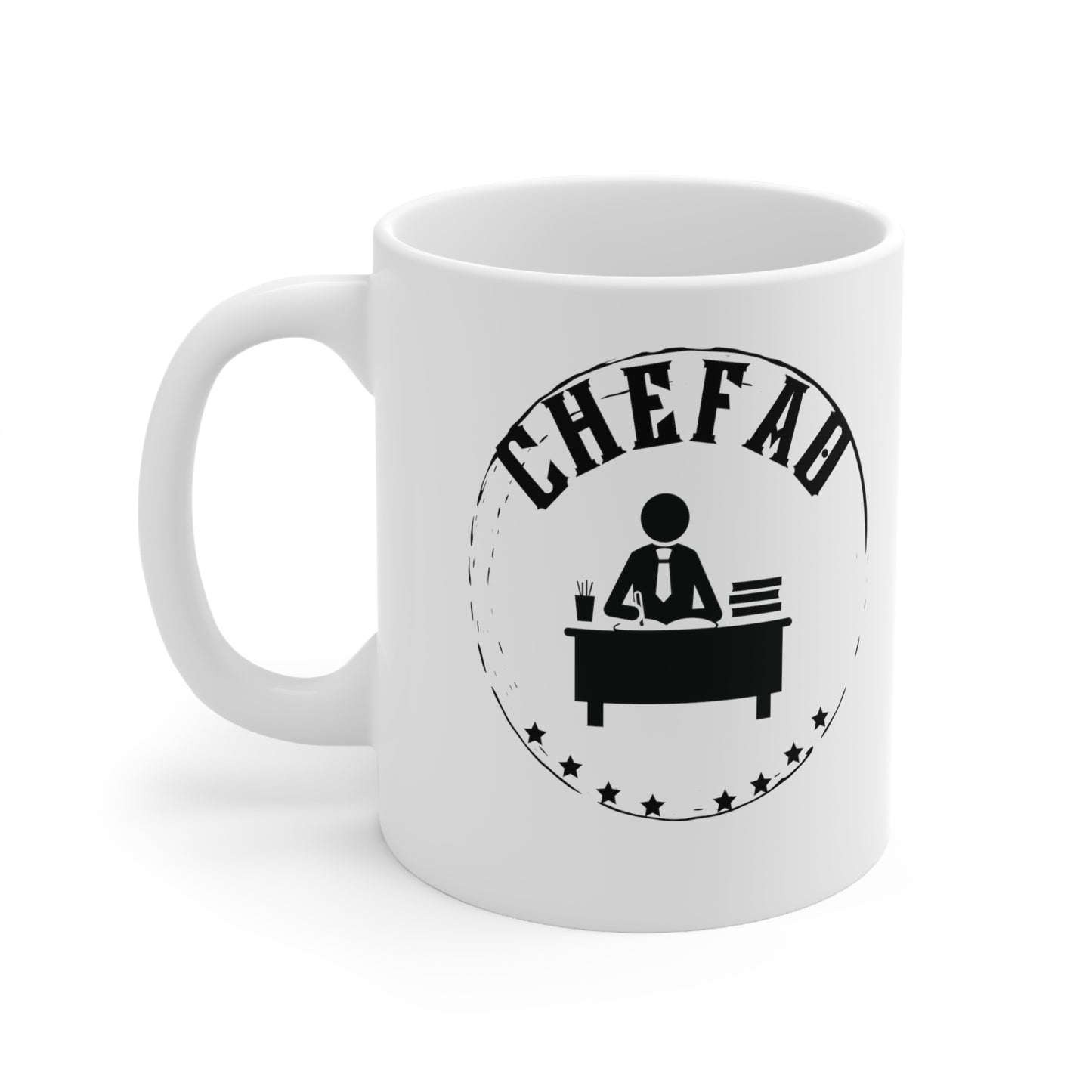 Chefao Teacher V, White Coffee Mug, 11oz