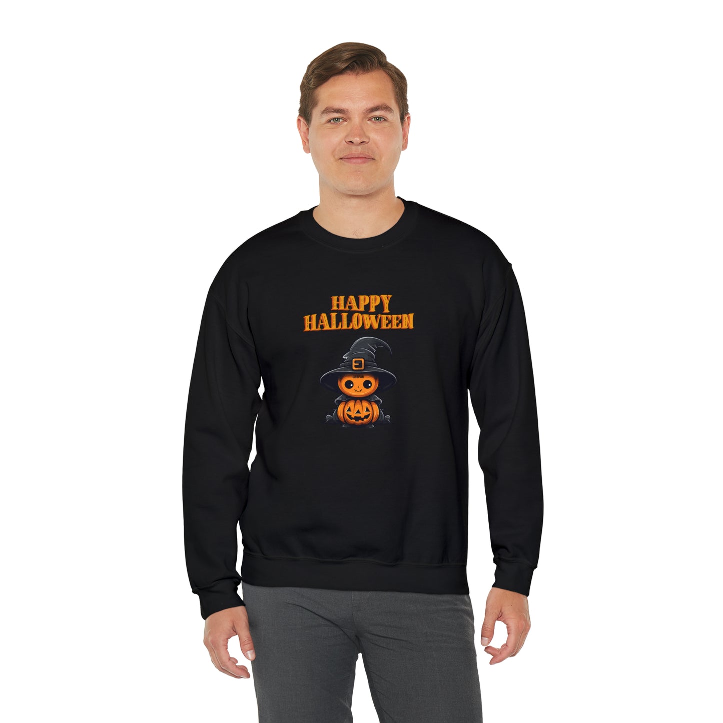 Happy Halloween, Unisex Heavy Blend Crewneck Sweatshirt