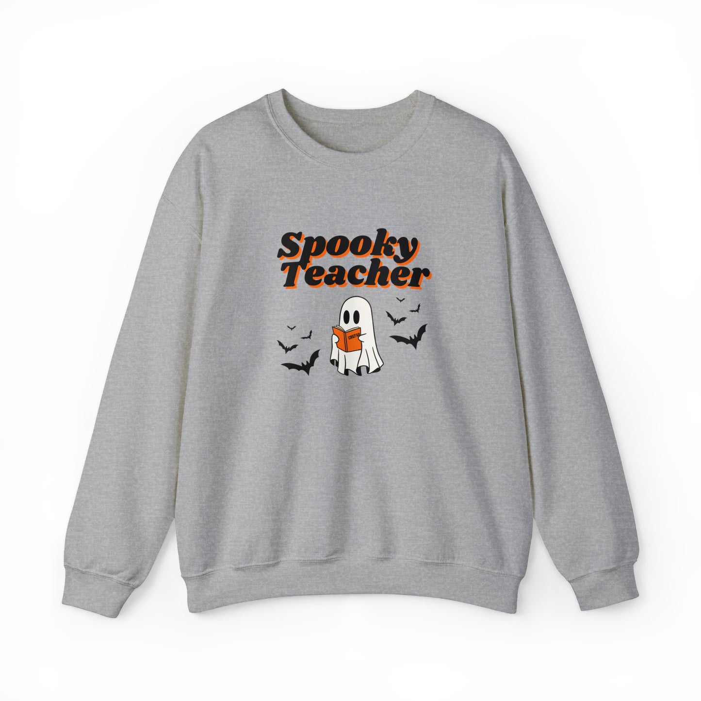 Spooky Teacher, Unisex Heavy Blend Crewneck Sweatshirt