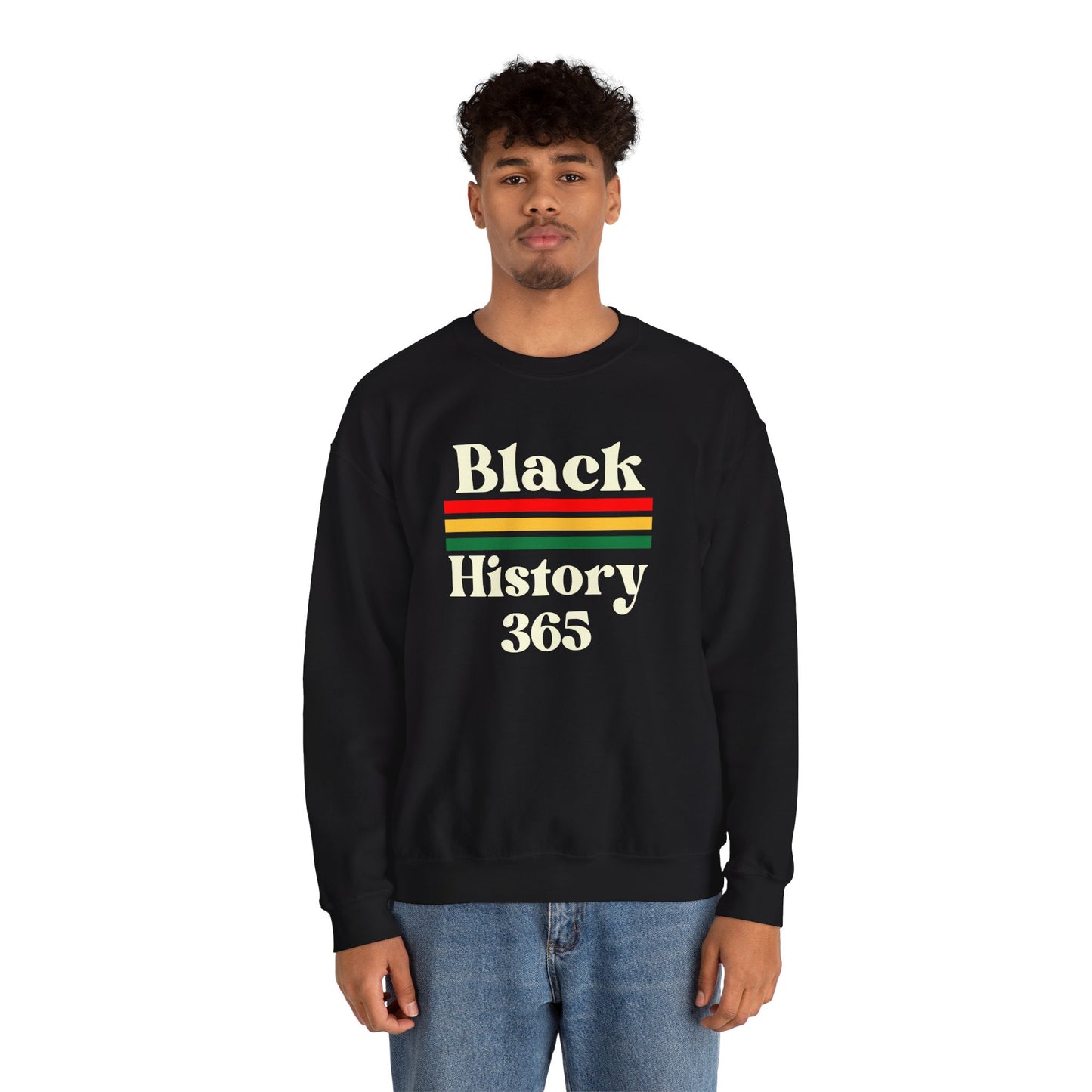 Chefao Black History 365, Unisex Heavy Blend™ Crewneck Sweatshirt