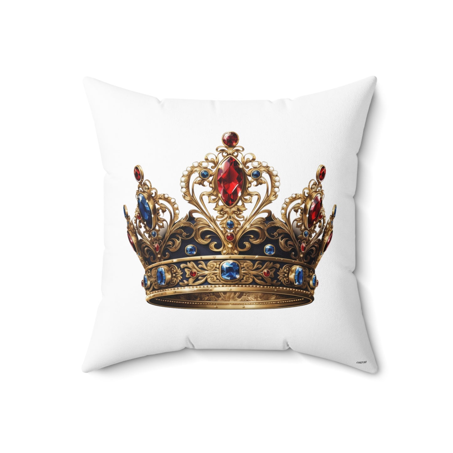 Queen's Crown, Spun Polyester Square Pillow