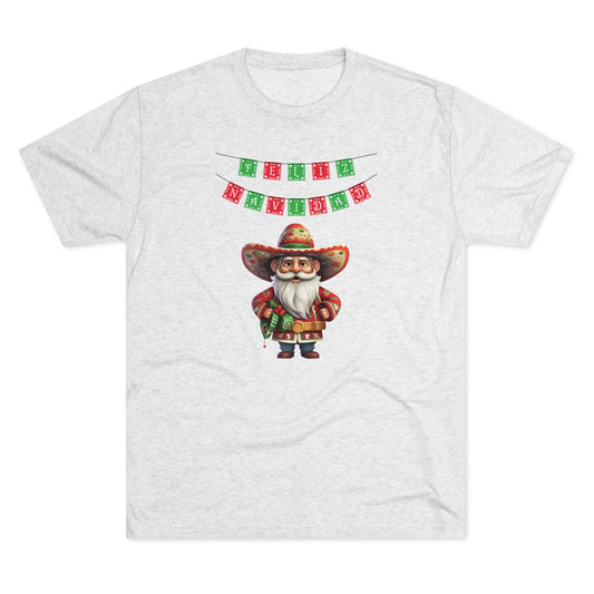 Feliz Navidad I, Unisex Tri-Blend Crew Tee