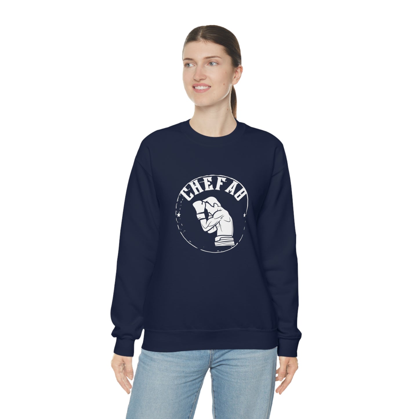 Chefao Boxer I, Unisex Heavy Blend Crewneck Sweatshirt