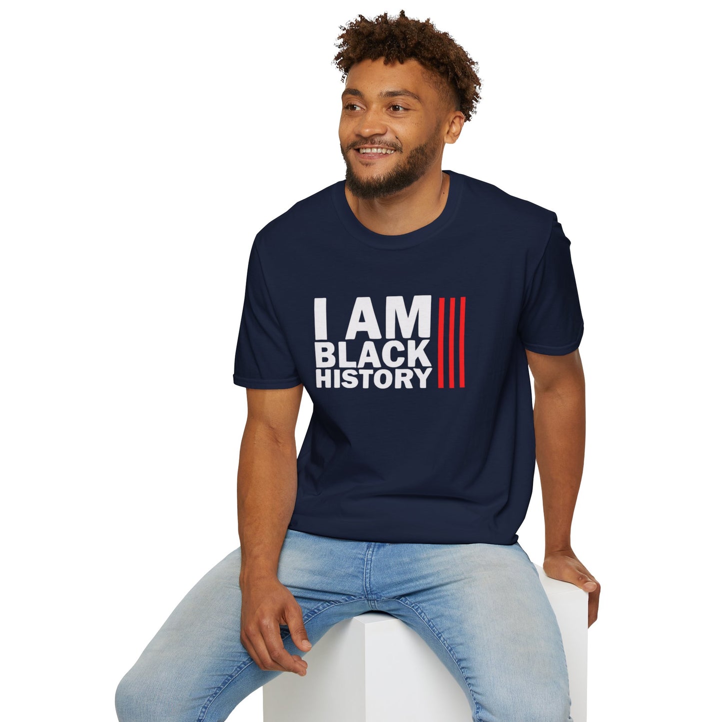 Chefao I Am Black History I, Unisex Softstyle T-Shirt