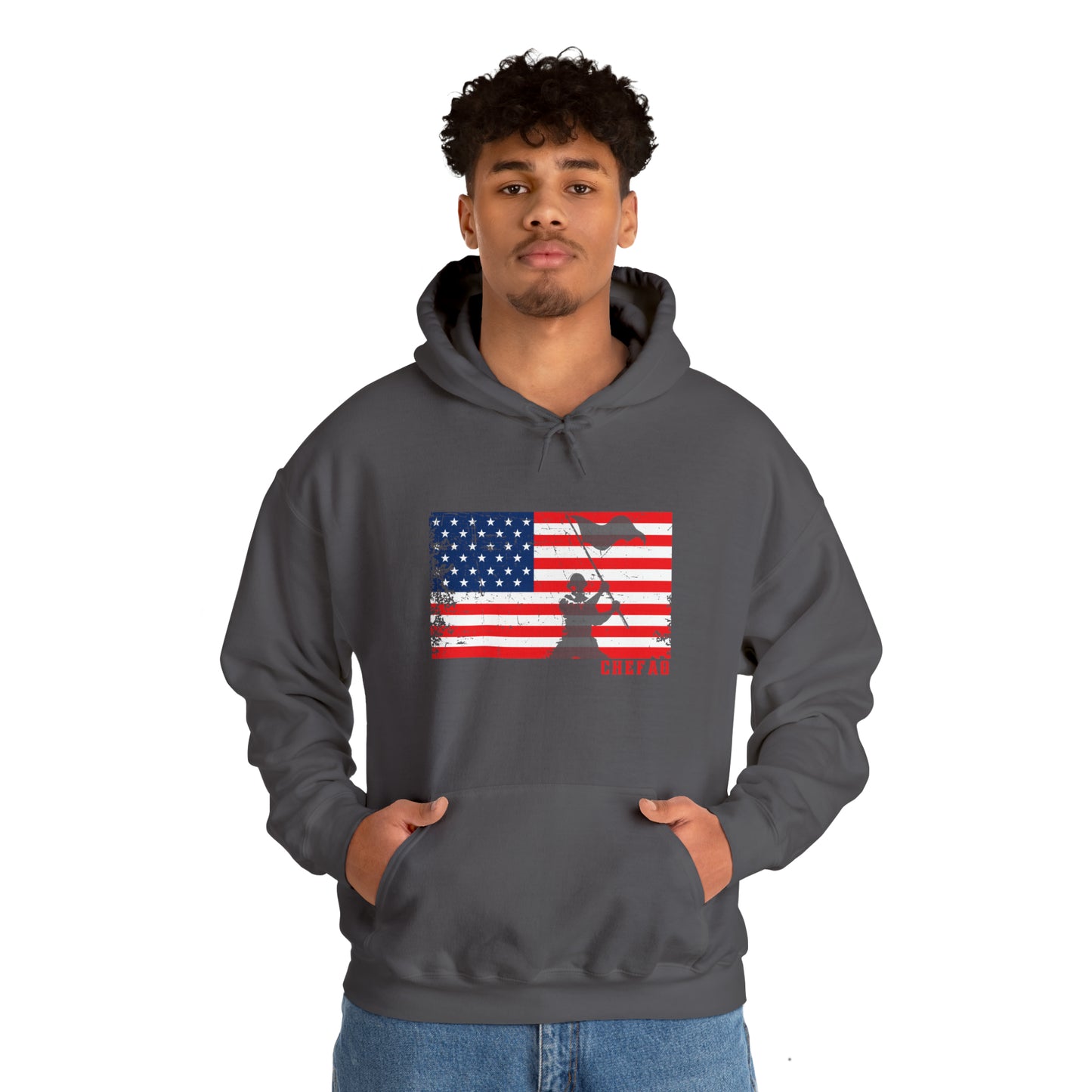 Chefao Military II, Unisex Heavy Blend Hooded Sweatshirt