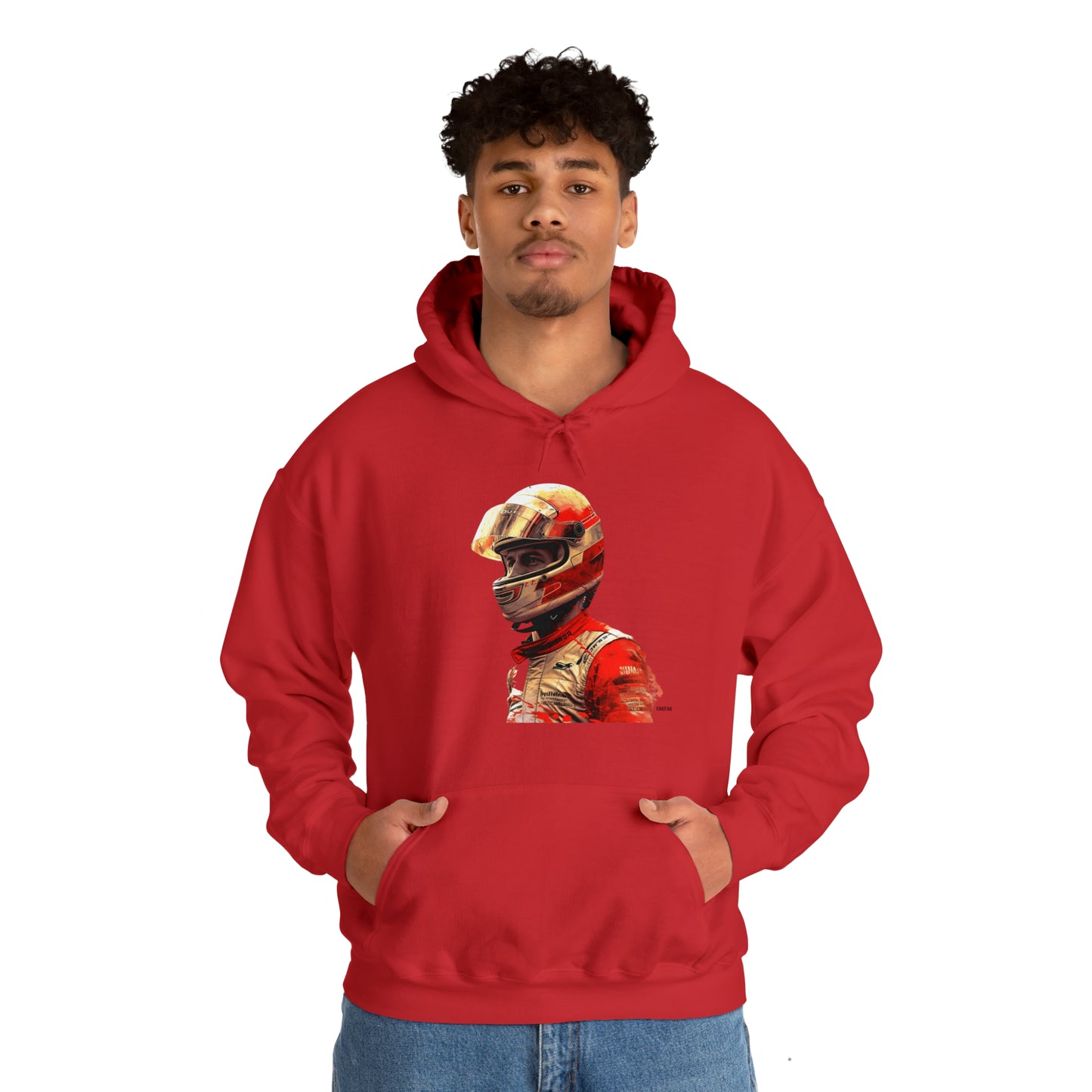 Racecar Driver, Unisex Heavy Blend Hooded Sweatshirt