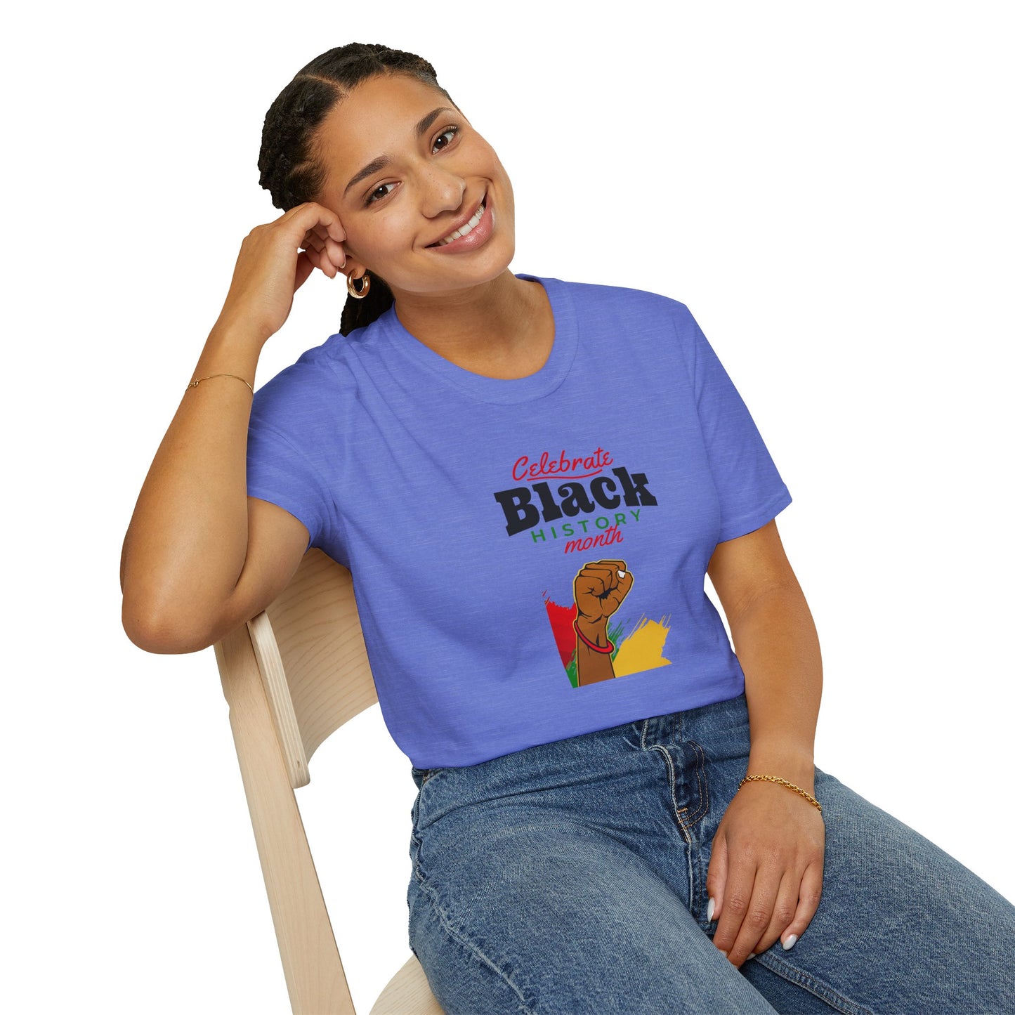 Celebrate Black History Month I, Unisex Softstyle T-Shirt