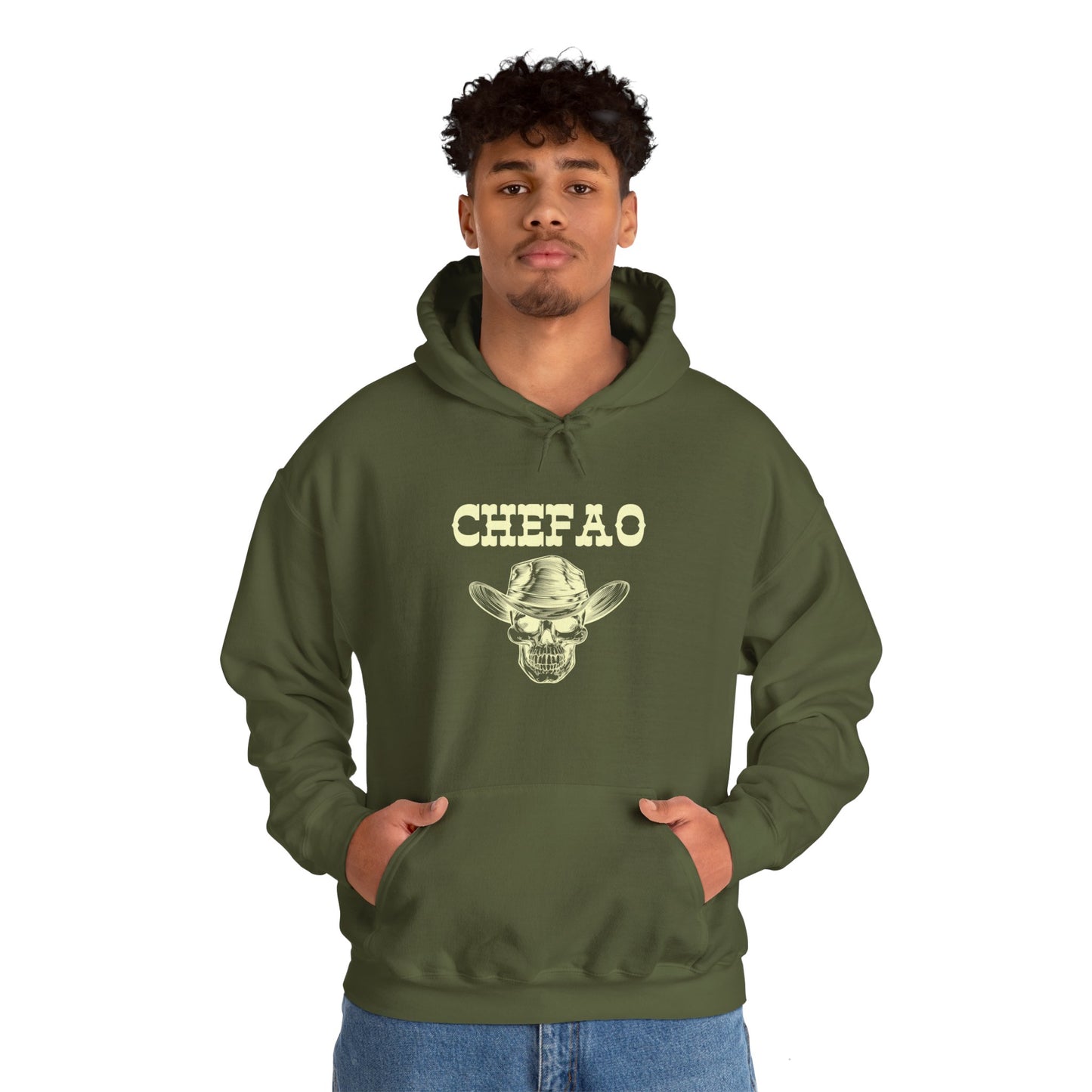 Chefao Cowboy VII, Unisex Heavy Blend Hooded Sweatshirt