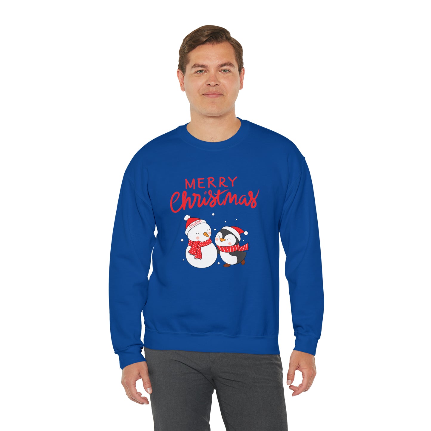 Merry Christmas I, Unisex Heavy Blend Crewneck Sweatshirt