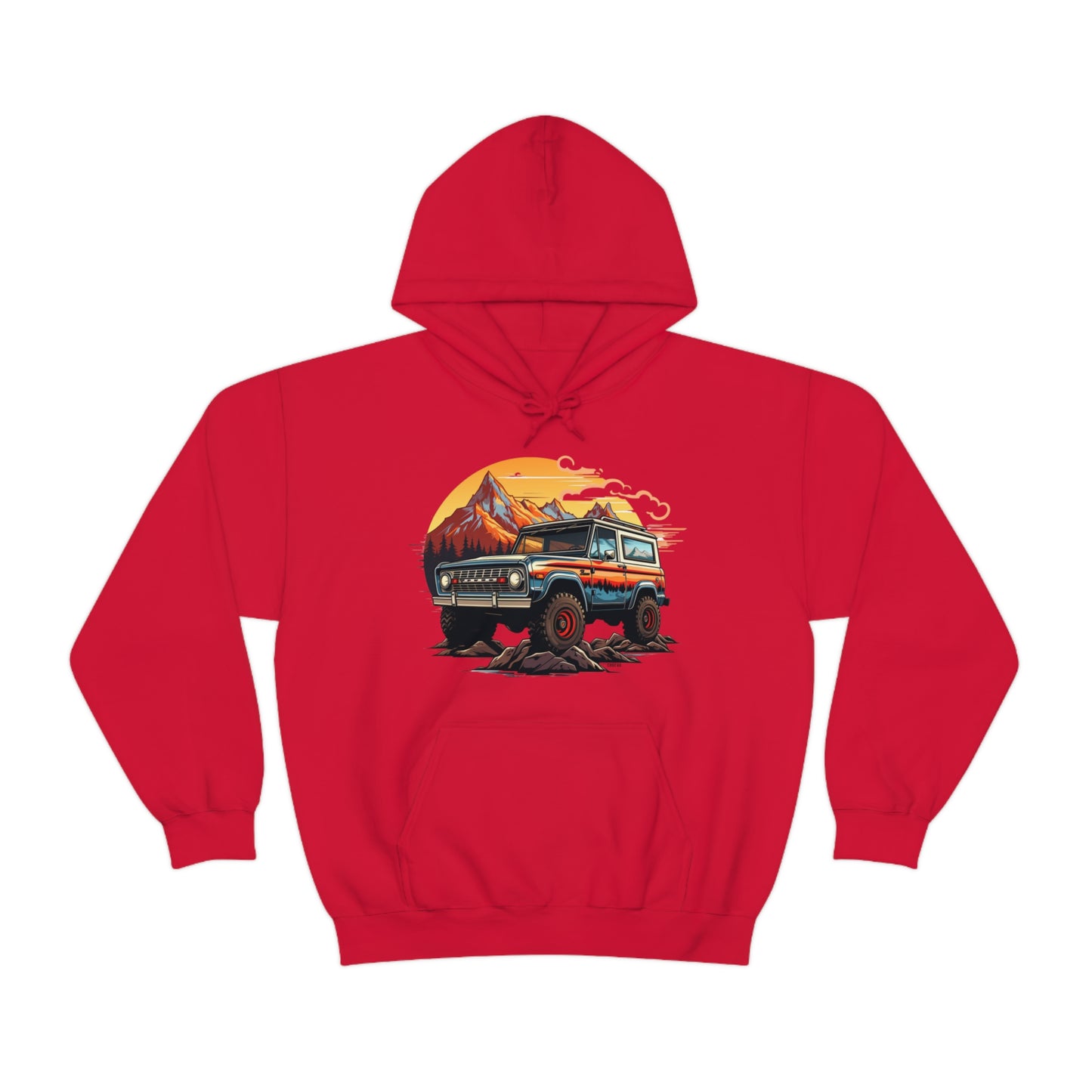 Retro, Rugged Charm, Unisex Heavy Blend Hooded Sweatshirt