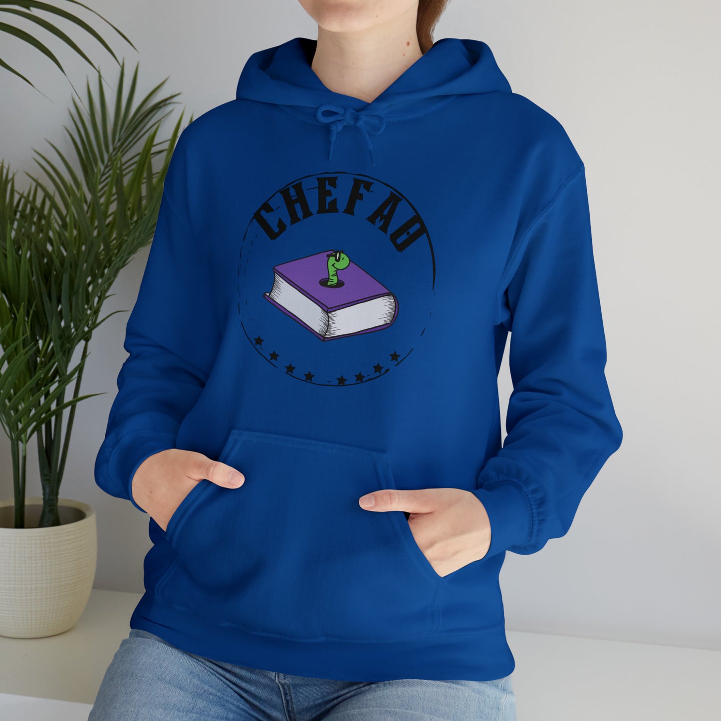 Chefao Bookworm I, Unisex Heavy Blend Hooded Sweatshirt