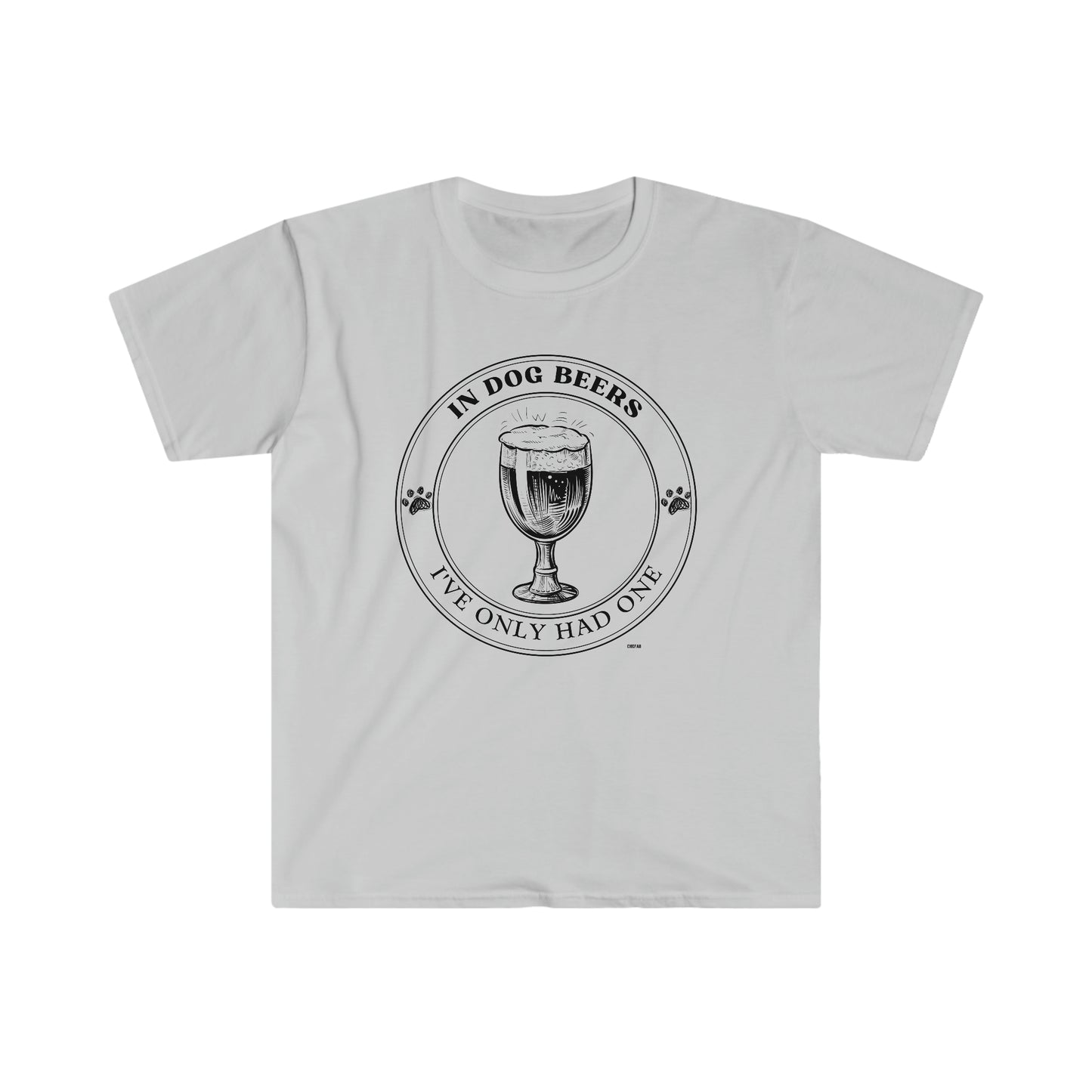 In Dog Beers Only One, Unisex Softstyle T-Shirt