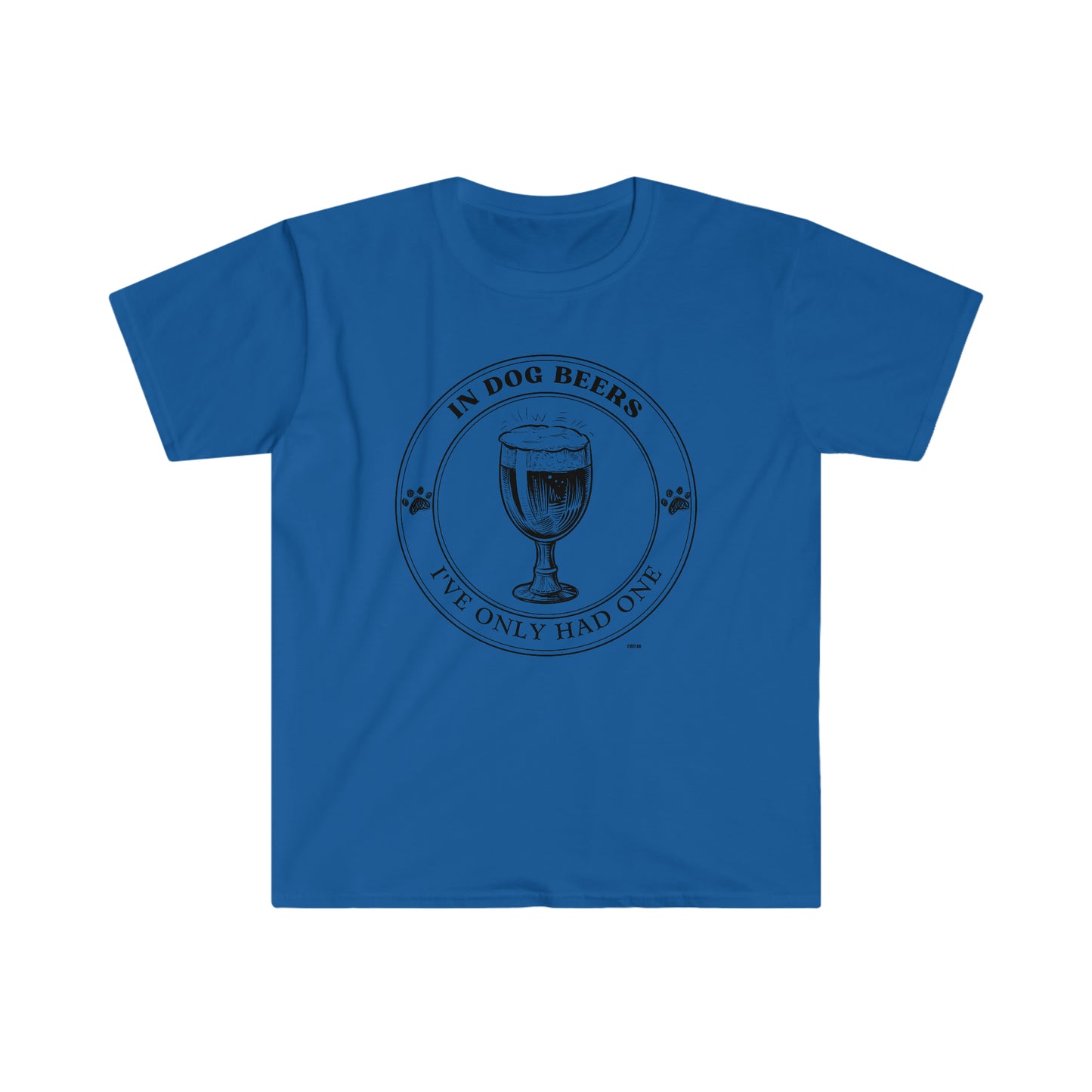 In Dog Beers Only One, Unisex Softstyle T-Shirt