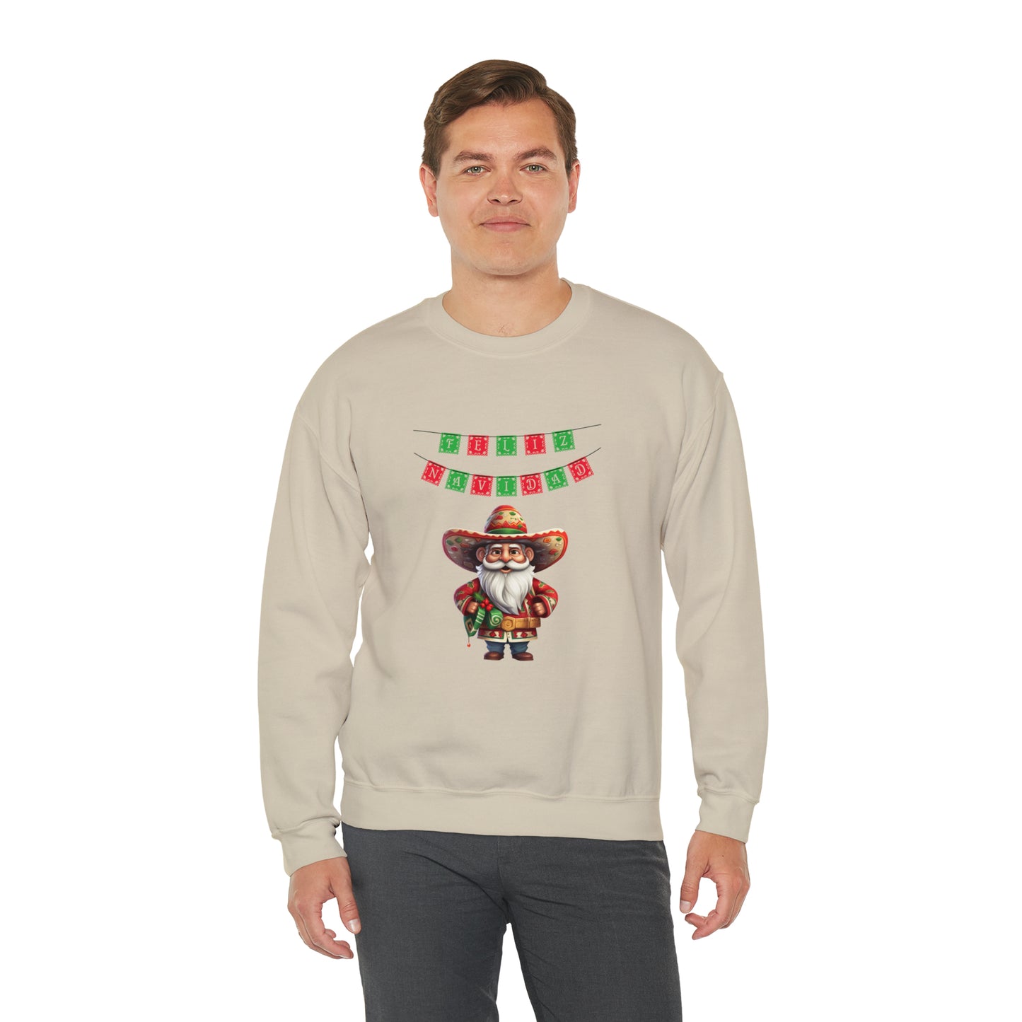 Feliz Navidad I, Unisex Heavy Blend Crewneck Sweatshirt
