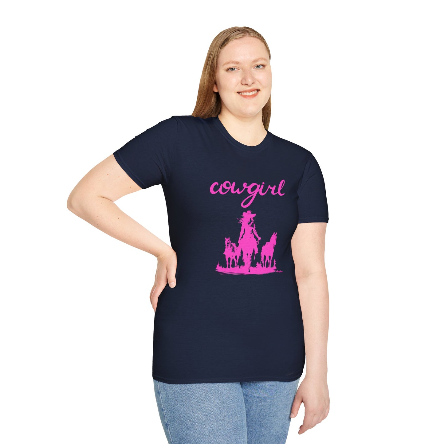 Chefao Cowgirl VI, Unisex Softstyle T-Shirt