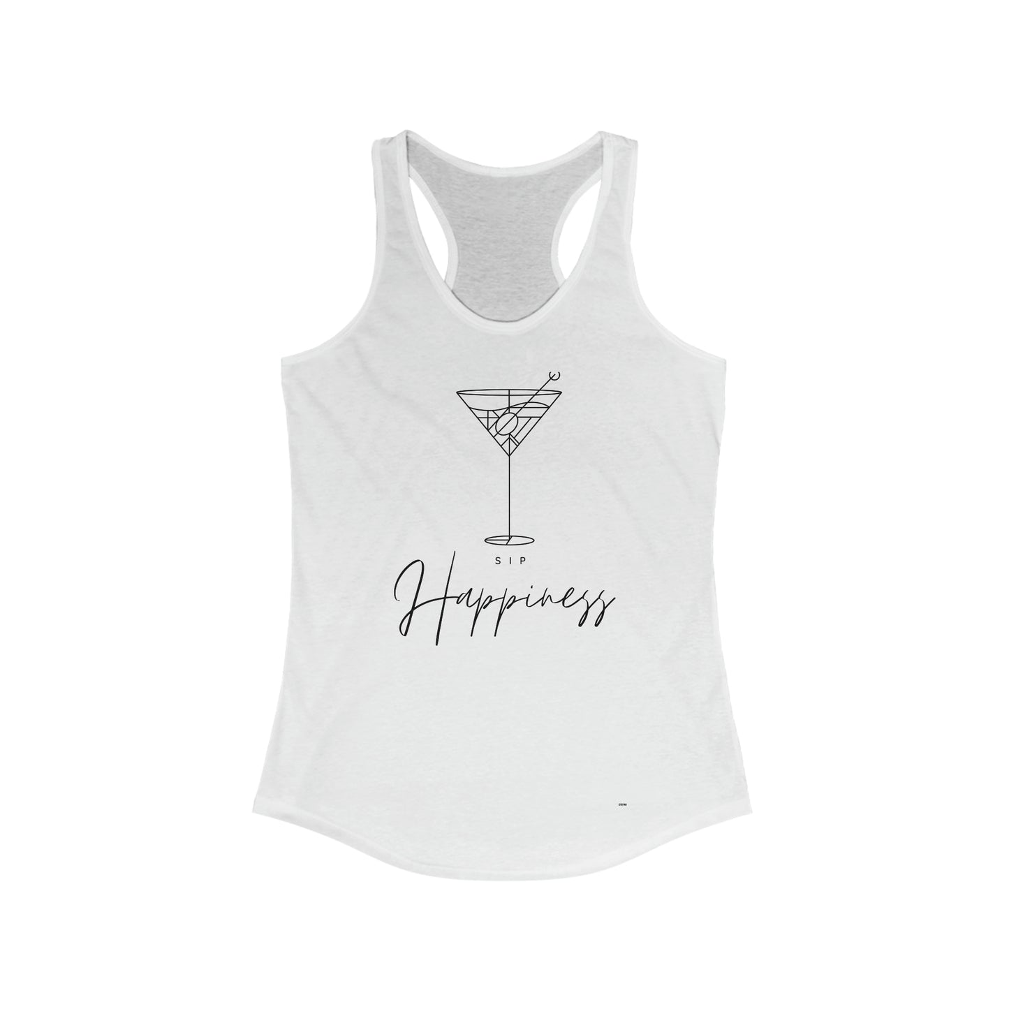 Sip Happiness, Women's Racerback Tank