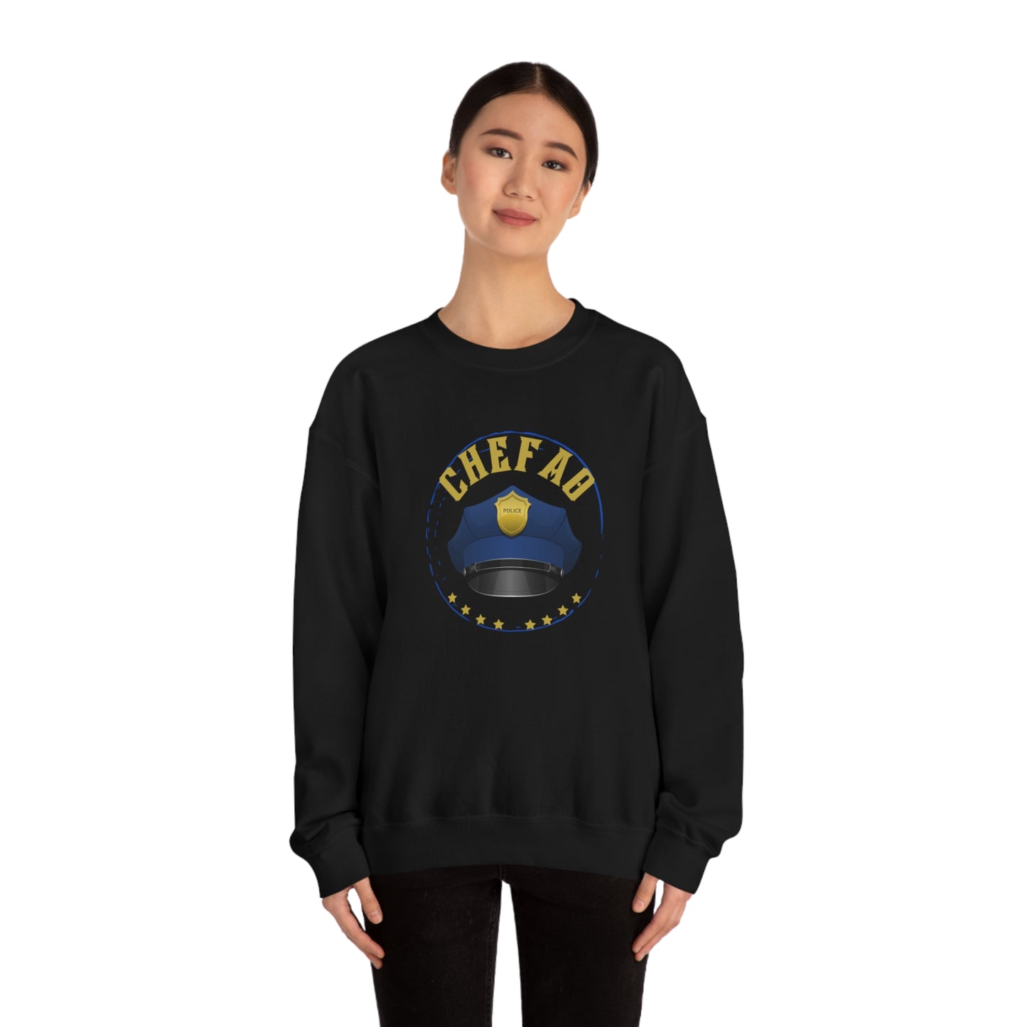 Chefao Police III, Unisex Heavy Blend Crewneck Sweatshirt