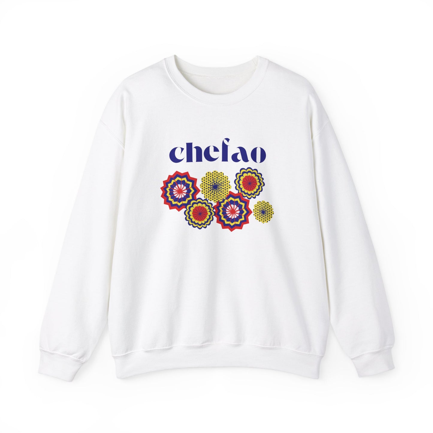 Chefao Paper Fans I, Unisex Heavy Blend Crewneck Sweatshirt