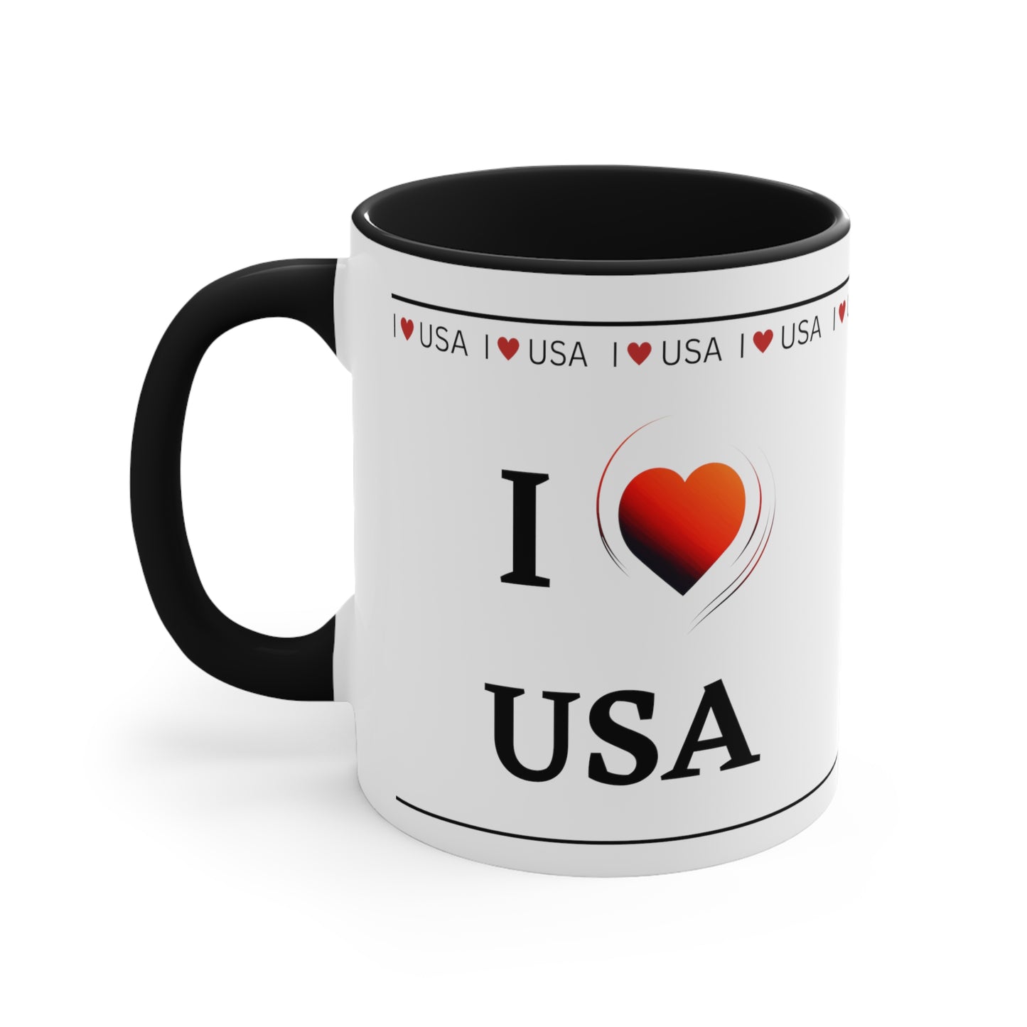 I Love USA - Coffee Mug, 11oz