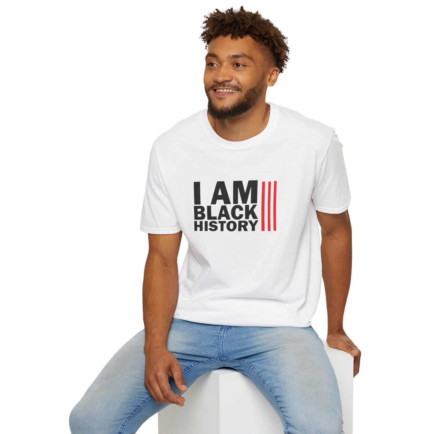 Chefao I Am Black History I, Unisex Softstyle T-Shirt