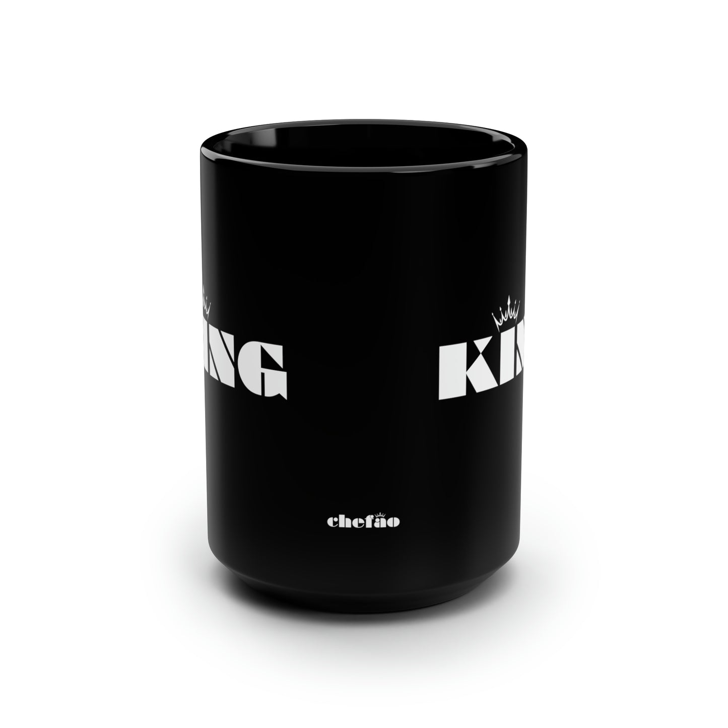 Chefao King I, Black Mug, 15oz