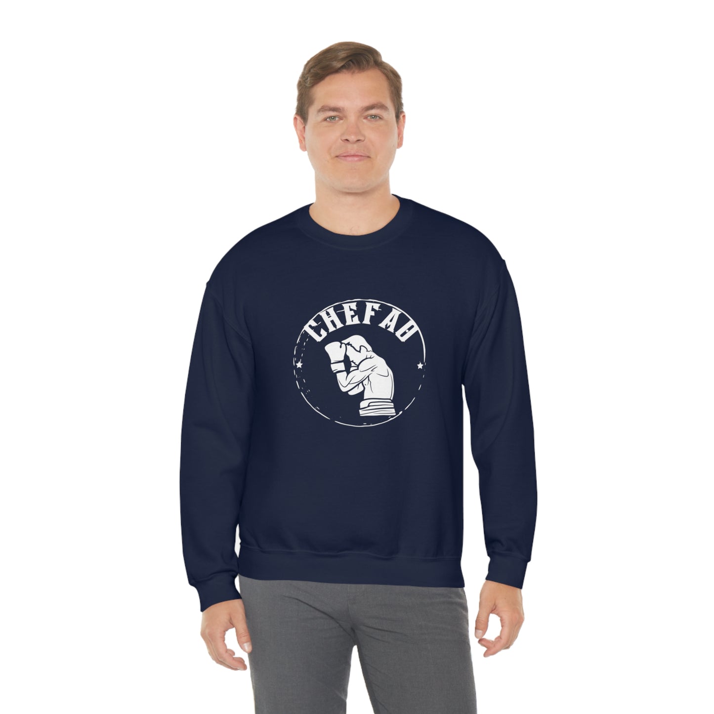 Chefao Boxer I, Unisex Heavy Blend Crewneck Sweatshirt