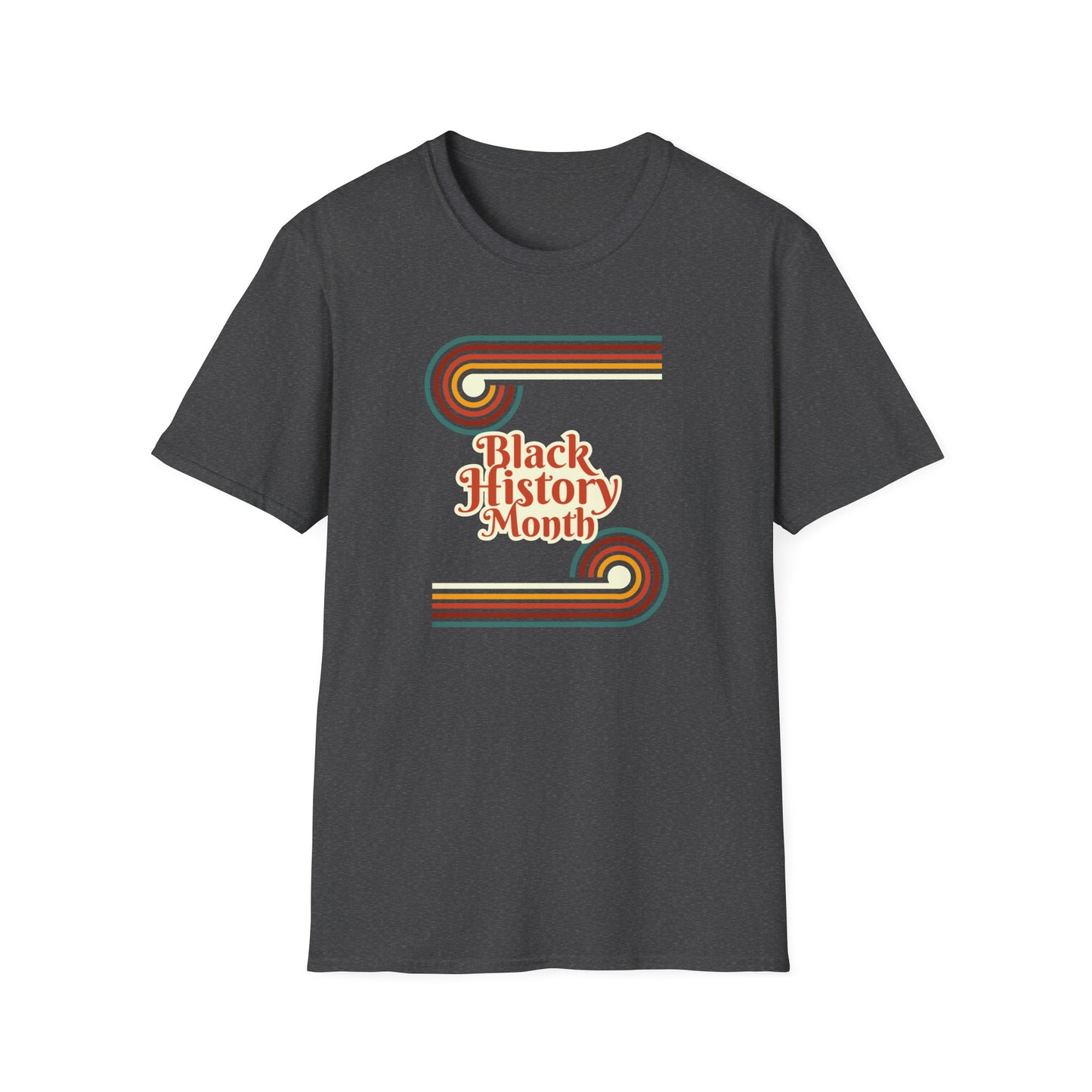 Chefao Retro Black History Month Emblem I, Unisex Softstyle T-Shirt