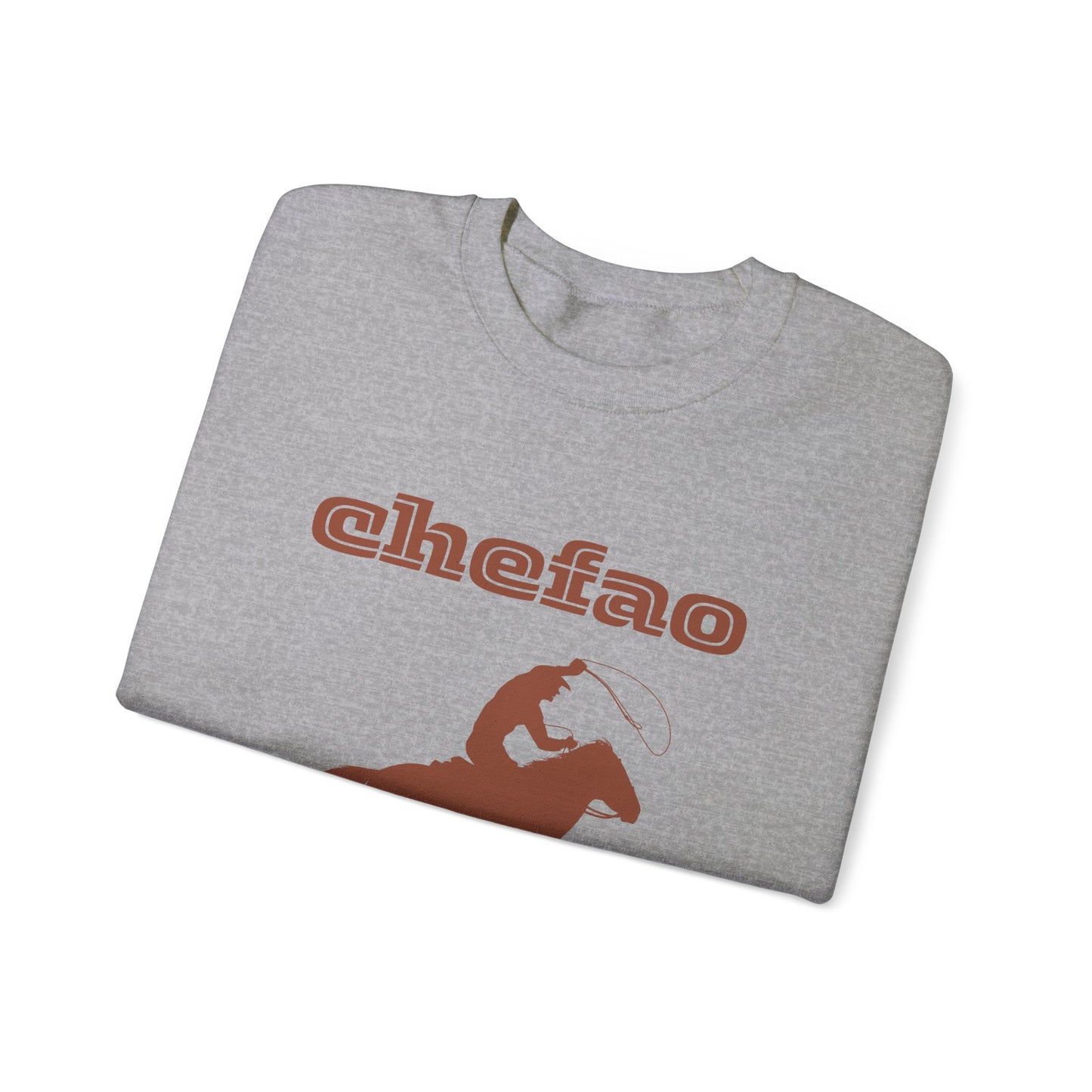 Chefao Cowboy III, Unisex Heavy Blend Crewneck Sweatshirt