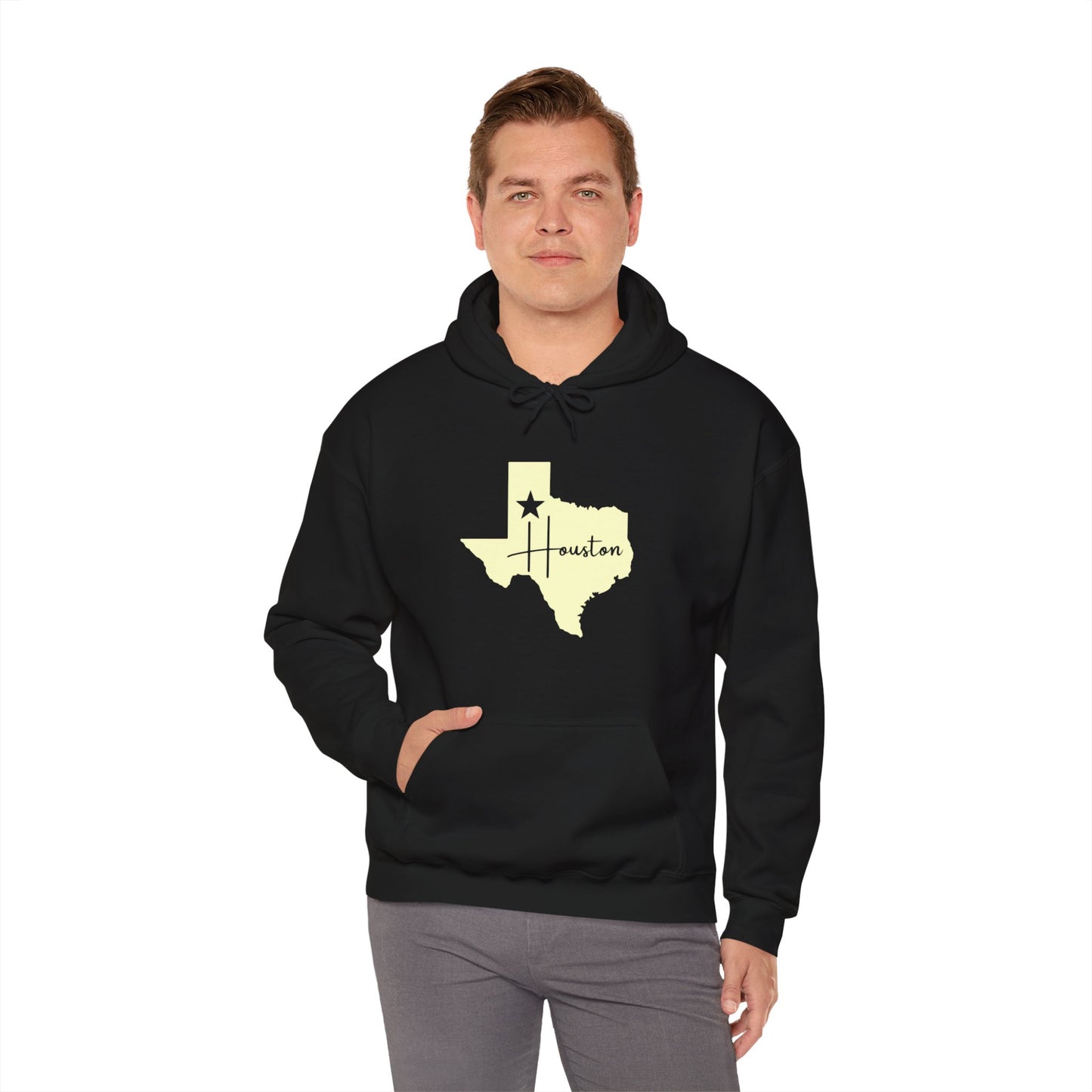Chefao Houston, Texas I, Unisex Heavy Blend Hooded Sweatshirt