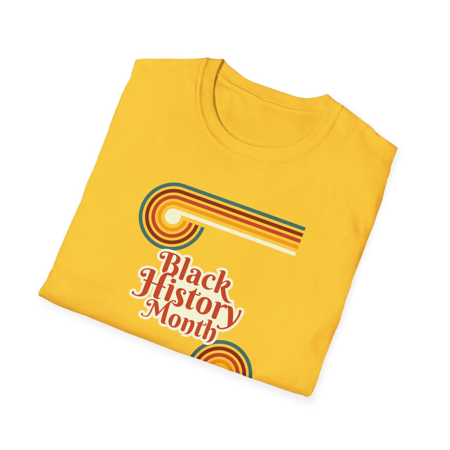 Chefao Retro Black History Month Emblem I, Unisex Softstyle T-Shirt
