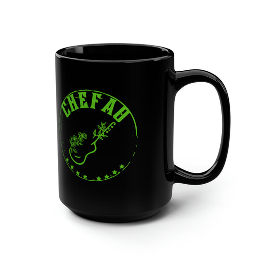 Chefao Guitar I, Black Mug, 15oz
