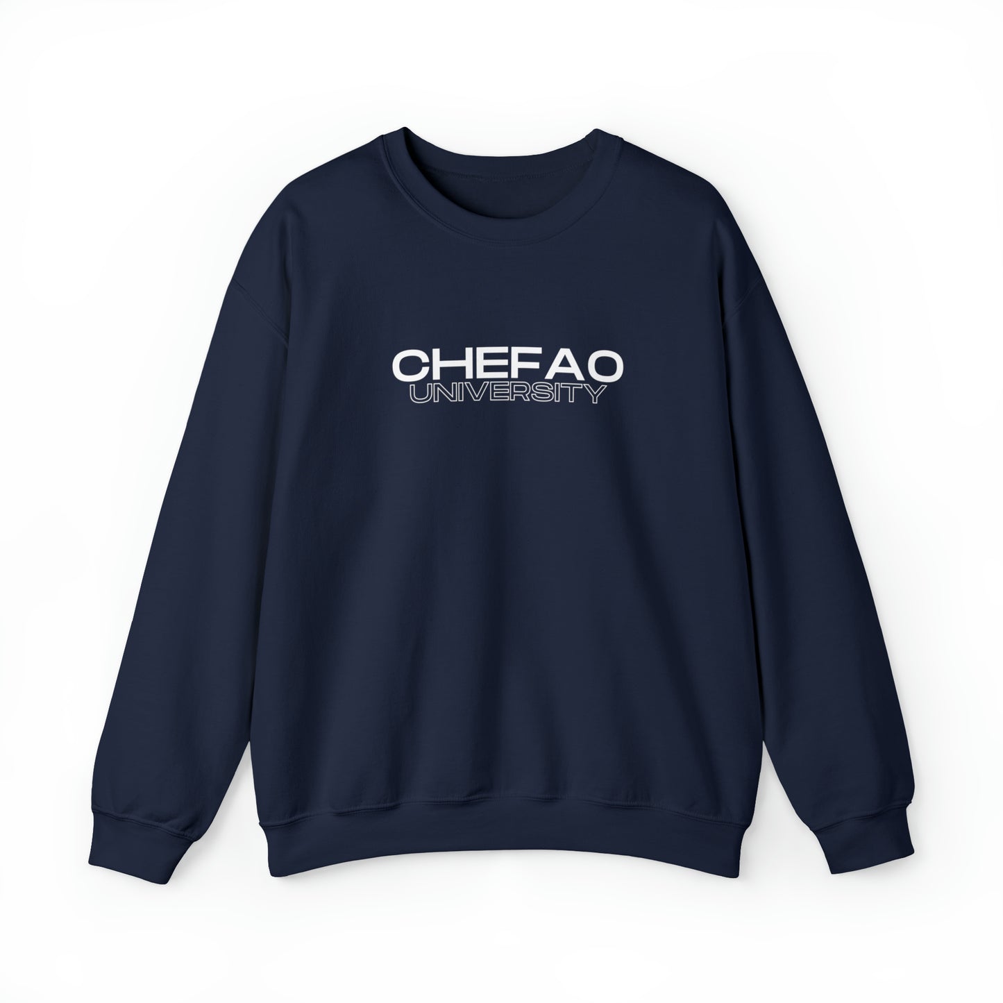Chefao University I, Unisex Heavy Blend Crewneck Sweatshirt