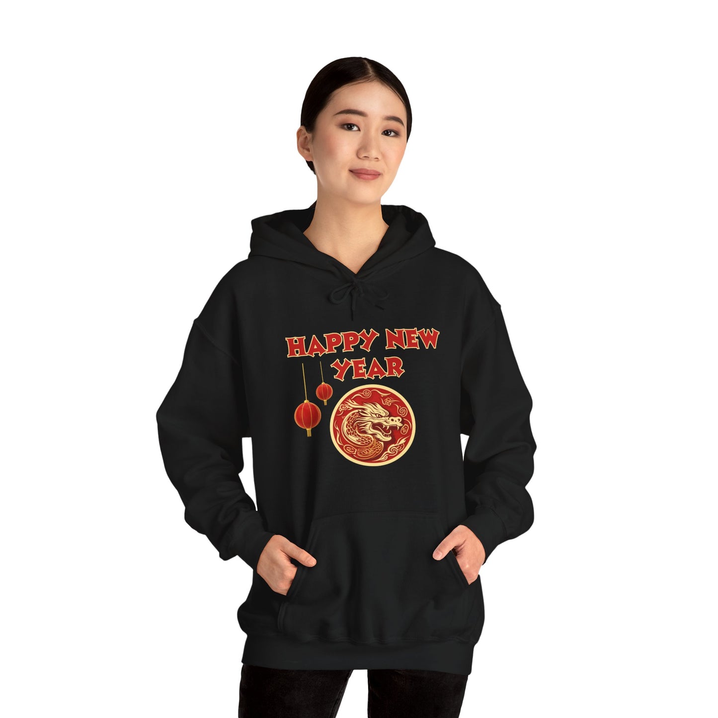 Year of the Dragon 2024, Unisex Heavy Blend Hooded Sweatshirt