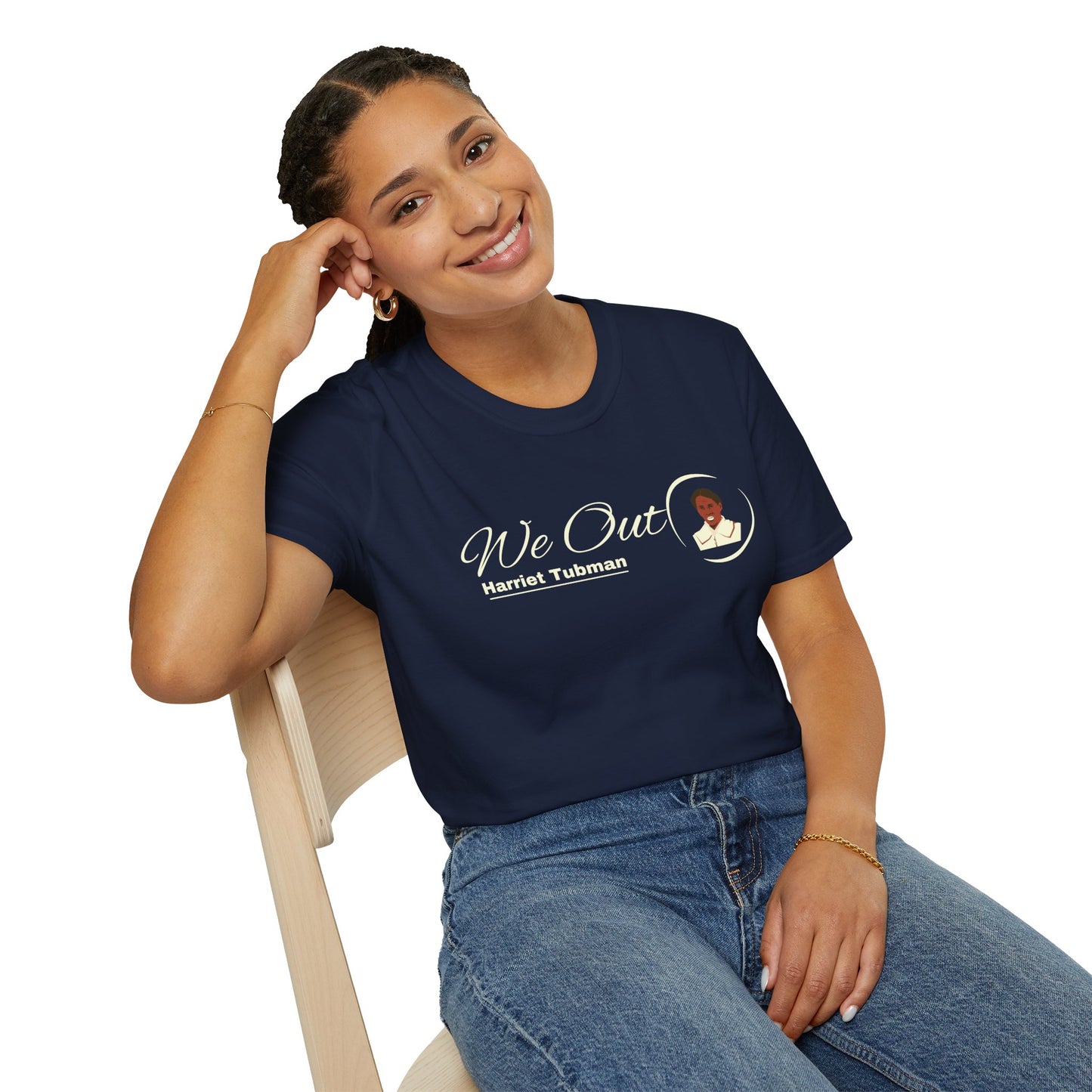 Harriet Tubman "We Out", Unisex Softstyle T-Shirt