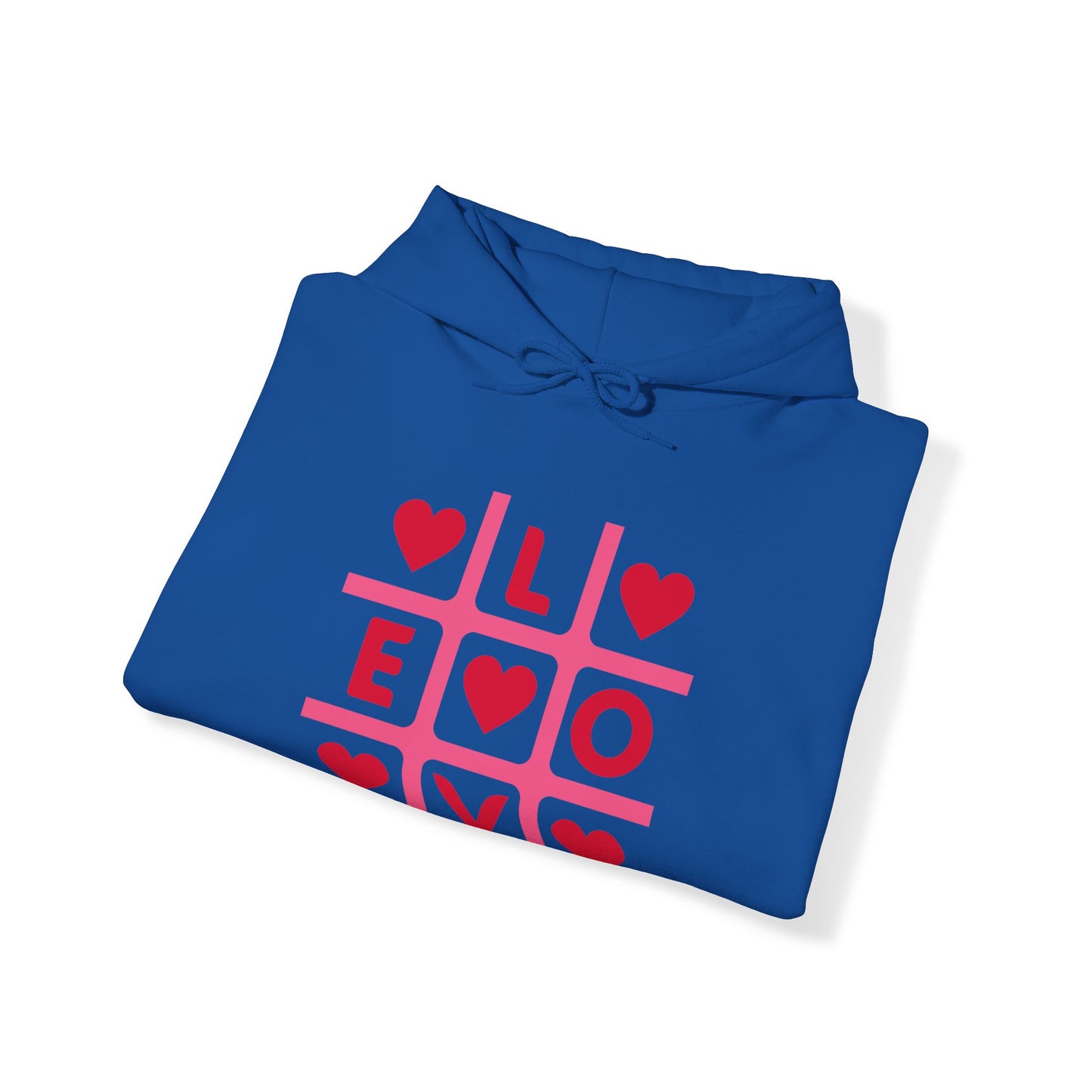 Chefao Love Tic Tac Toe I, Unisex Heavy Blend Hooded Sweatshirt