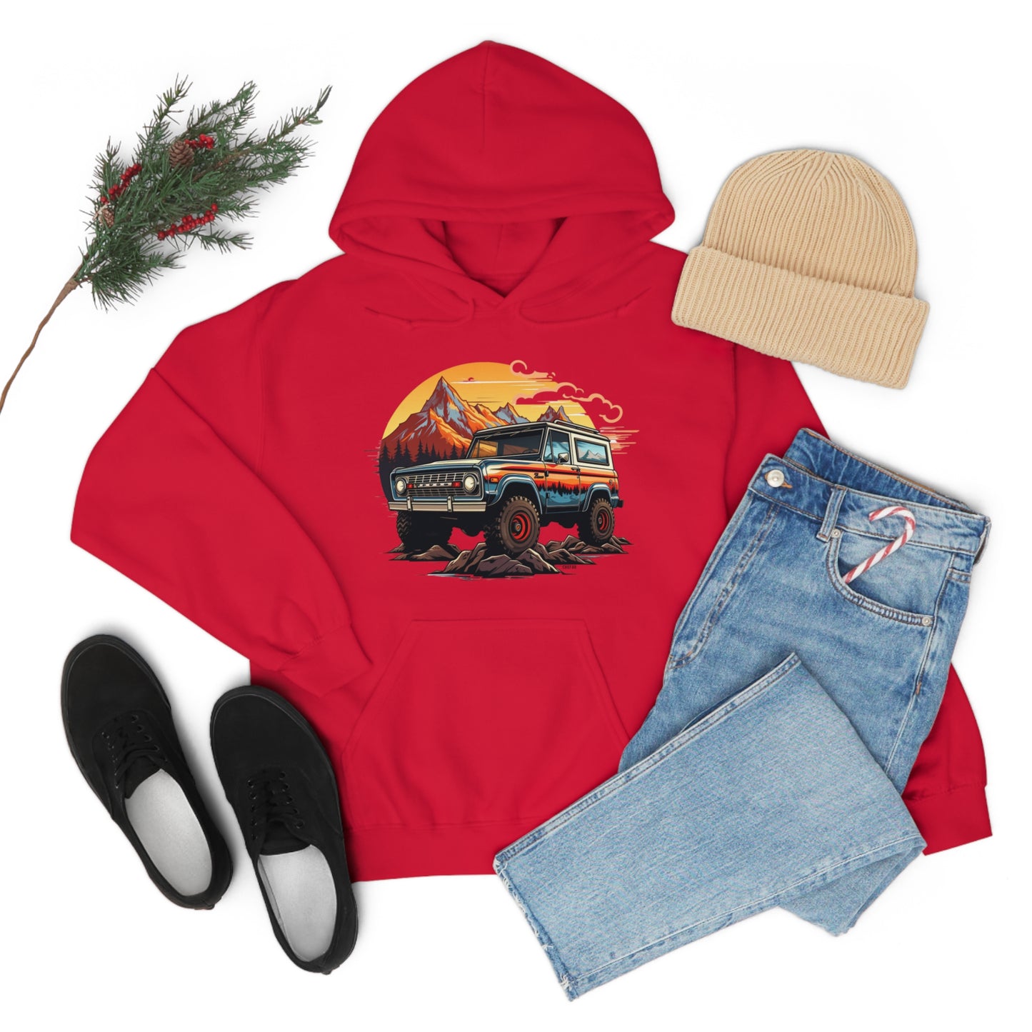 Retro, Rugged Charm, Unisex Heavy Blend Hooded Sweatshirt