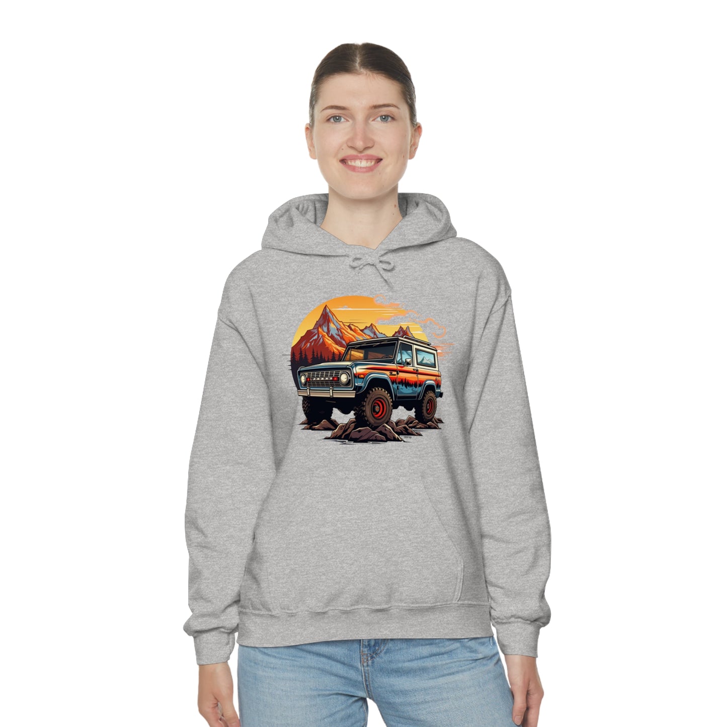 Retro, Rugged Charm, Unisex Heavy Blend Hooded Sweatshirt