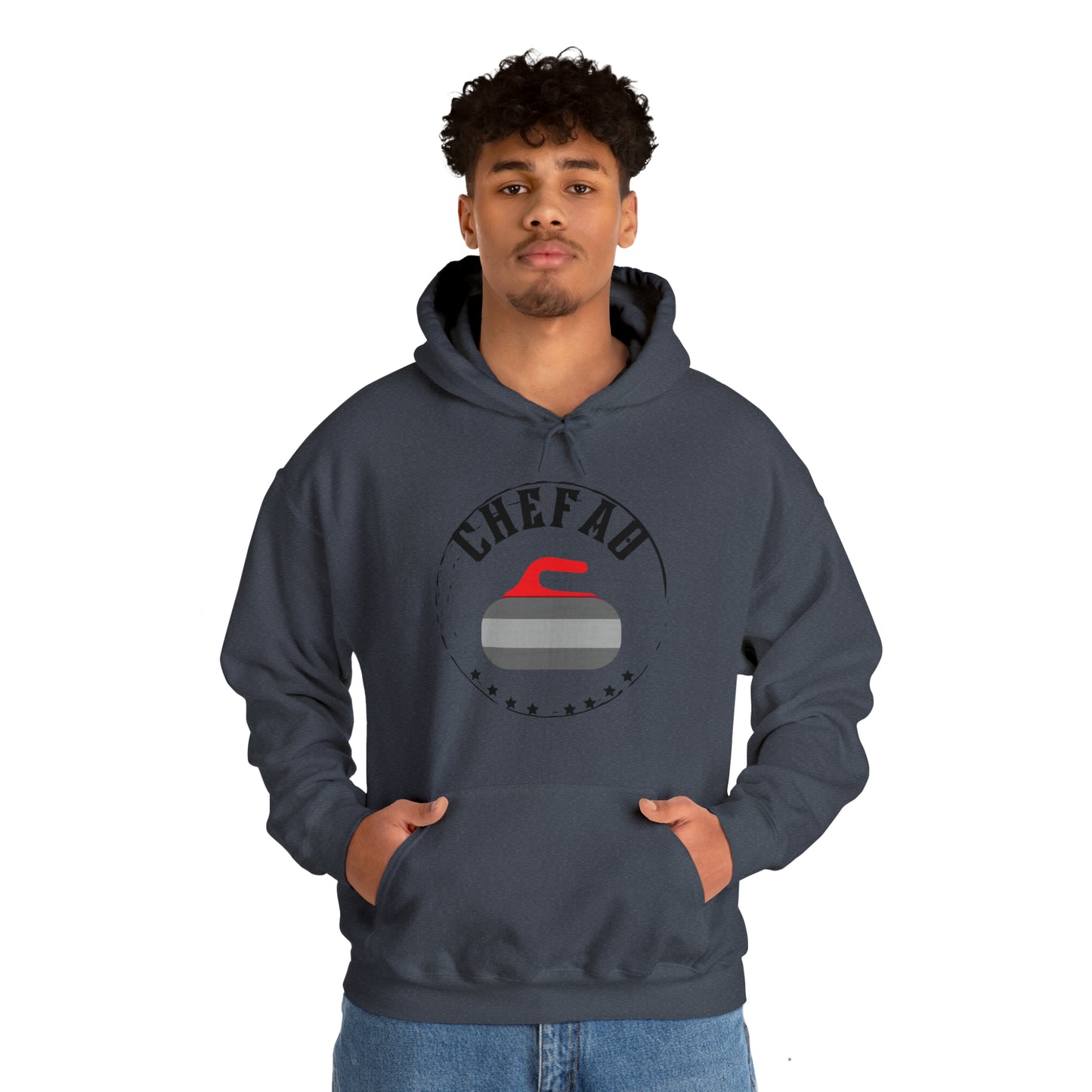 Chefao Curling I, Unisex Heavy Blend Hooded Sweatshirt