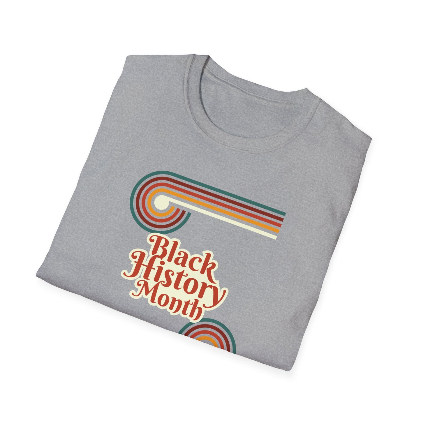 Chefao Retro Black History Month Emblem I, Unisex Softstyle T-Shirt