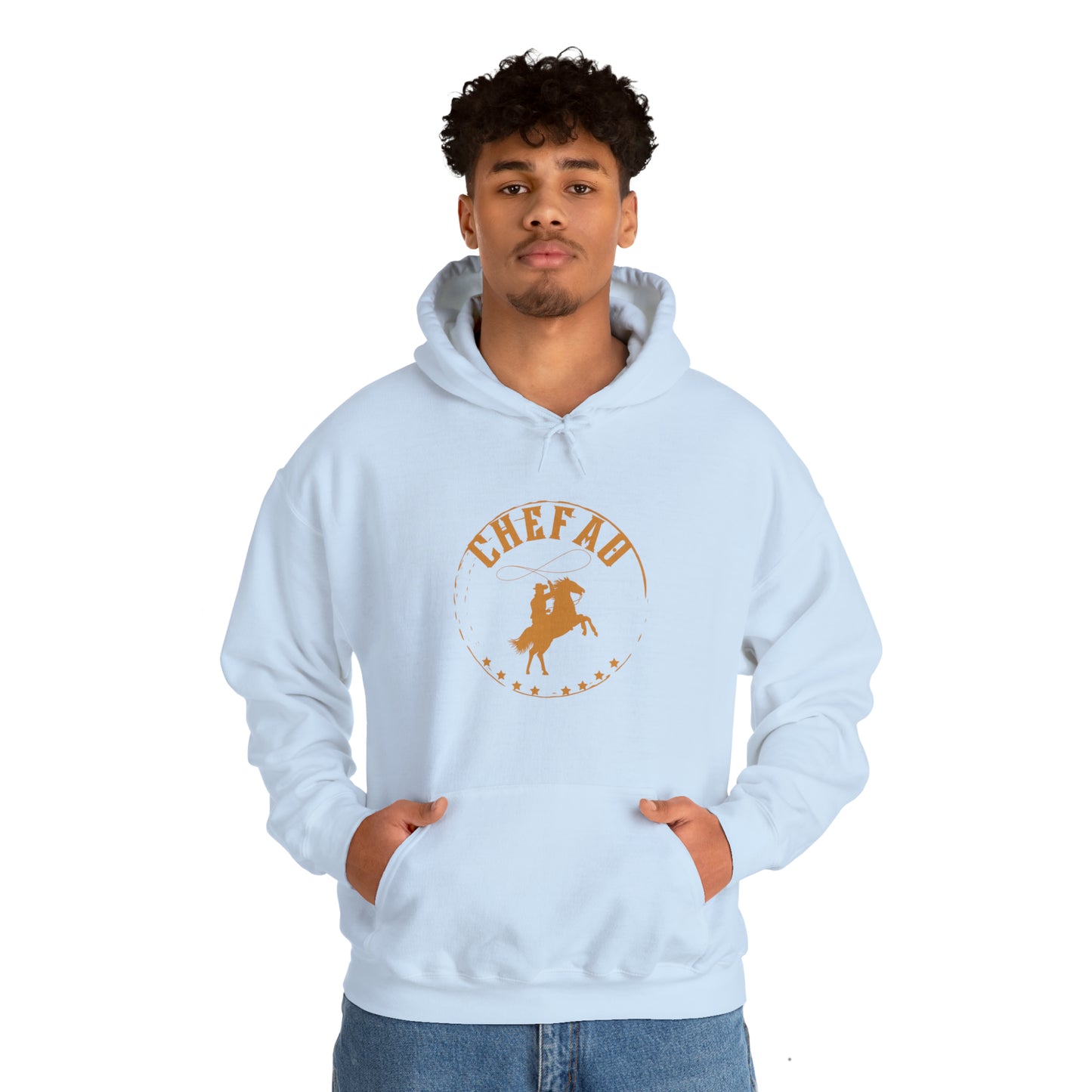 Chefao Cowboy V, Unisex Heavy Blend Hooded Sweatshirt