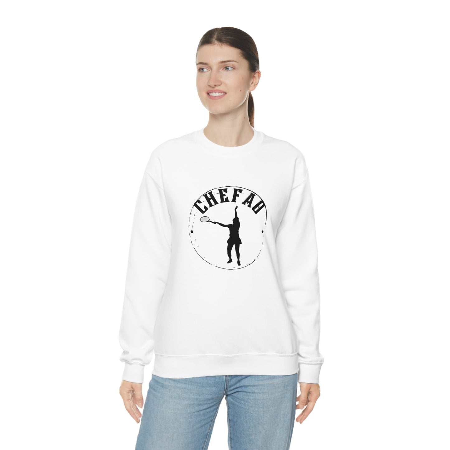 Chefao Tennis I, Unisex Heavy Blend Crewneck Sweatshirt