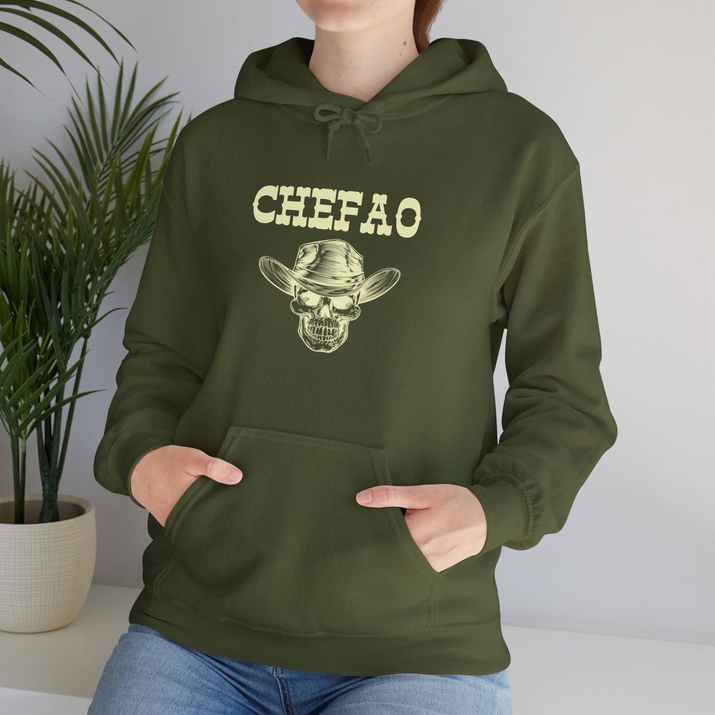Chefao Cowboy VII, Unisex Heavy Blend Hooded Sweatshirt