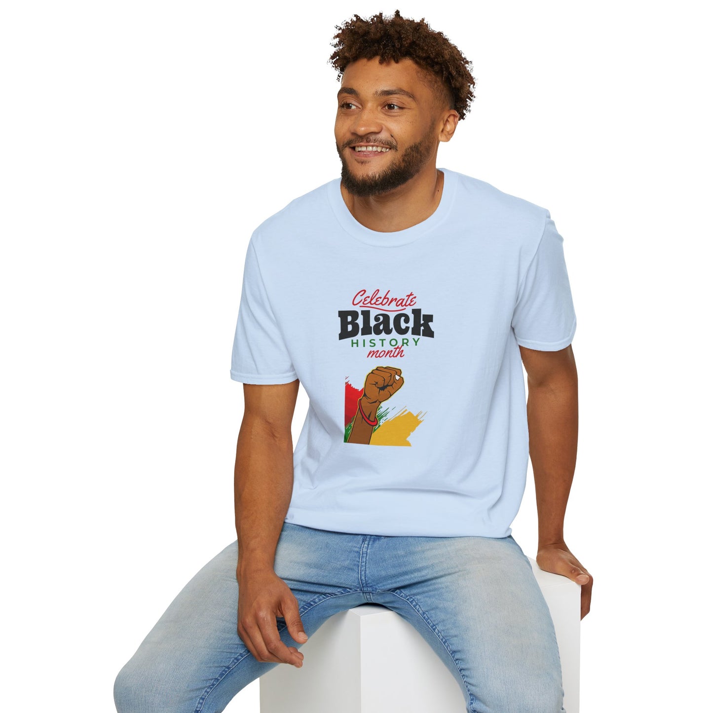 Celebrate Black History Month I, Unisex Softstyle T-Shirt