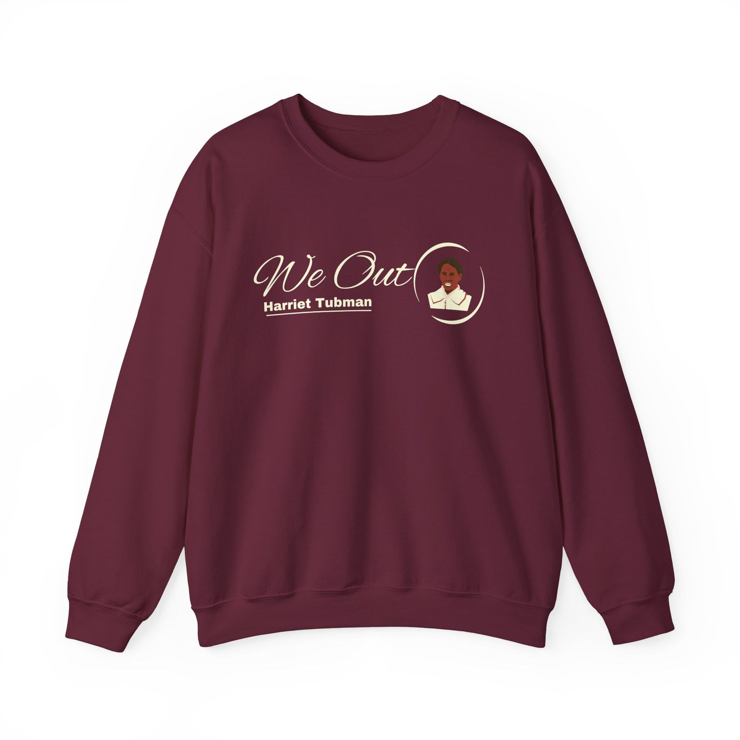 Harriet Tubman "We Out", Unisex Heavy Blend™ Crewneck Sweatshirt