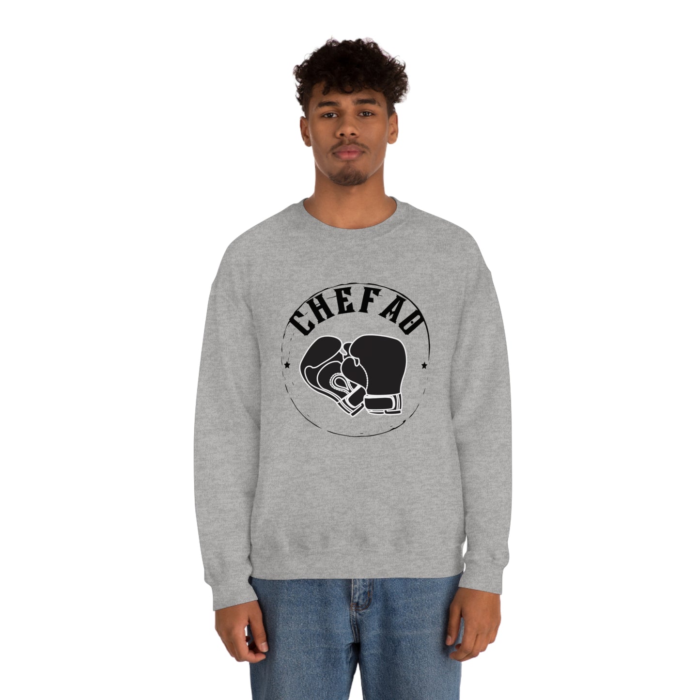 Chefao Boxing I, Unisex Heavy Blend Crewneck Sweatshirt