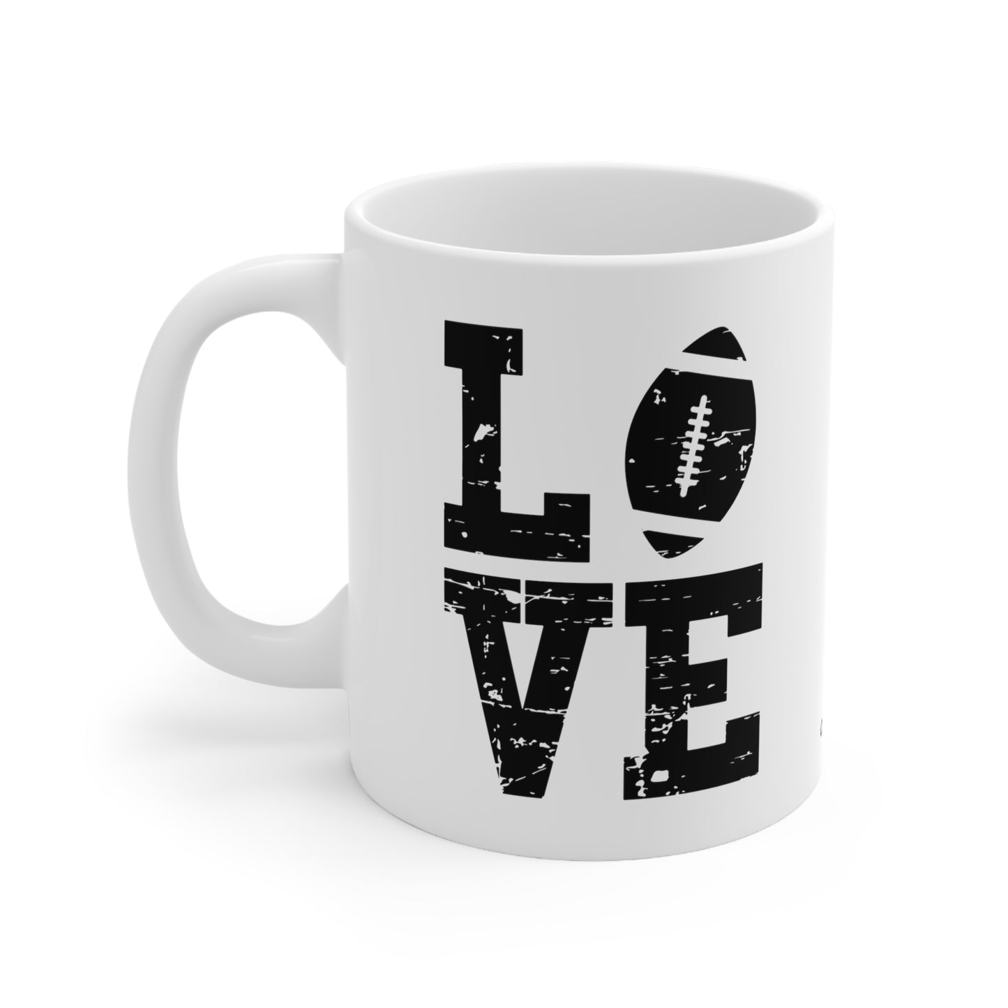 Chefao Love Footbal I, White Coffee Mug, 11oz