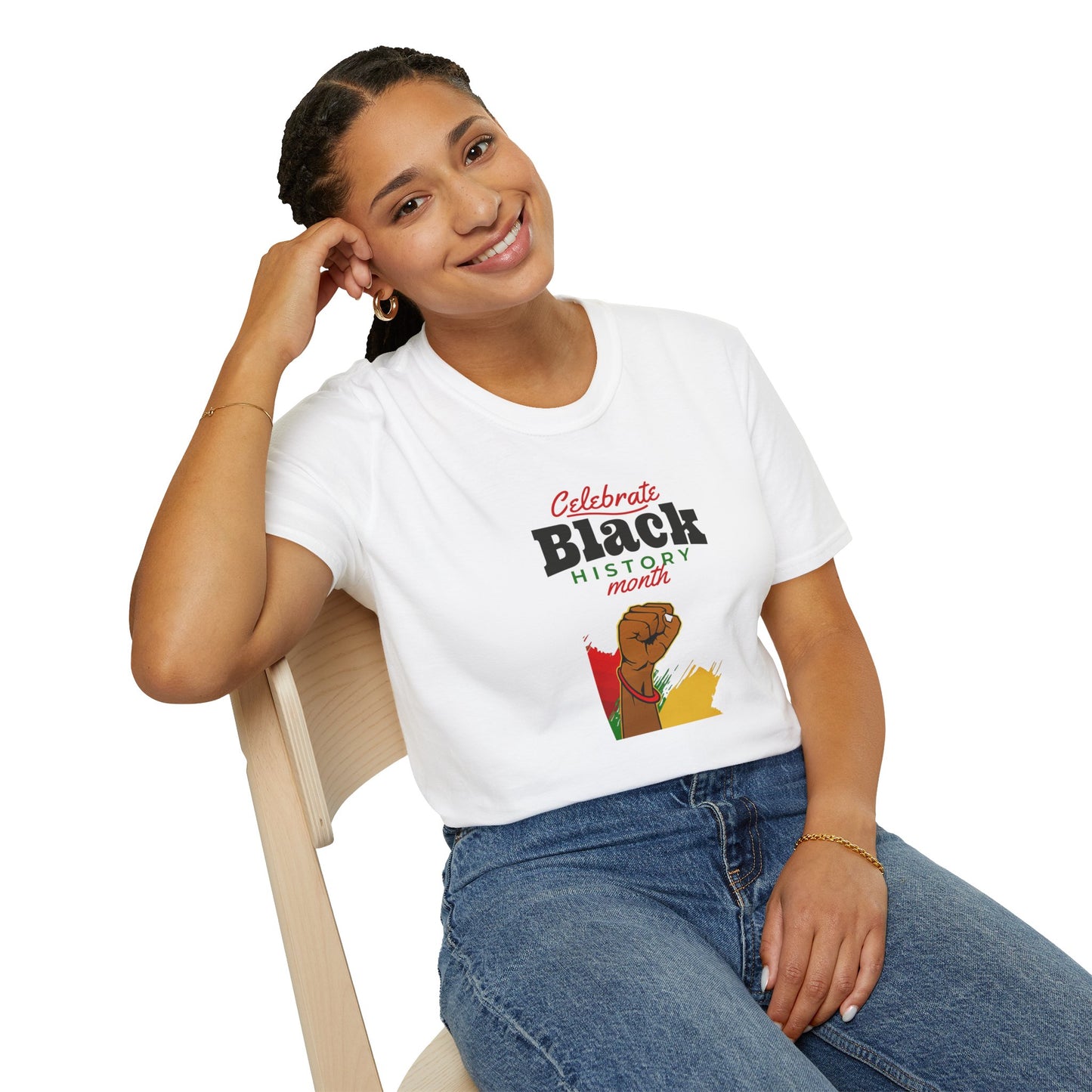 Celebrate Black History Month I, Unisex Softstyle T-Shirt
