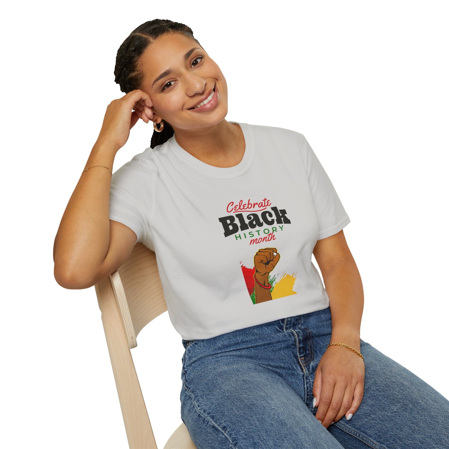 Celebrate Black History Month I, Unisex Softstyle T-Shirt