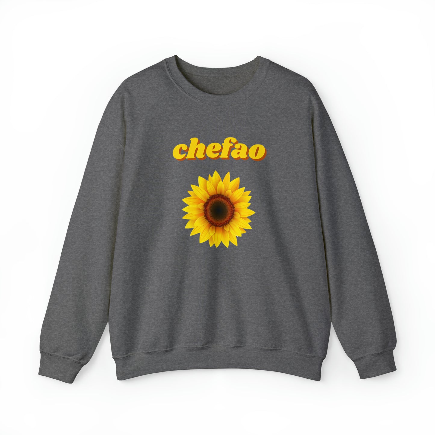 Chefao Sunflower I, Unisex Heavy Blend Crewneck Sweatshirt