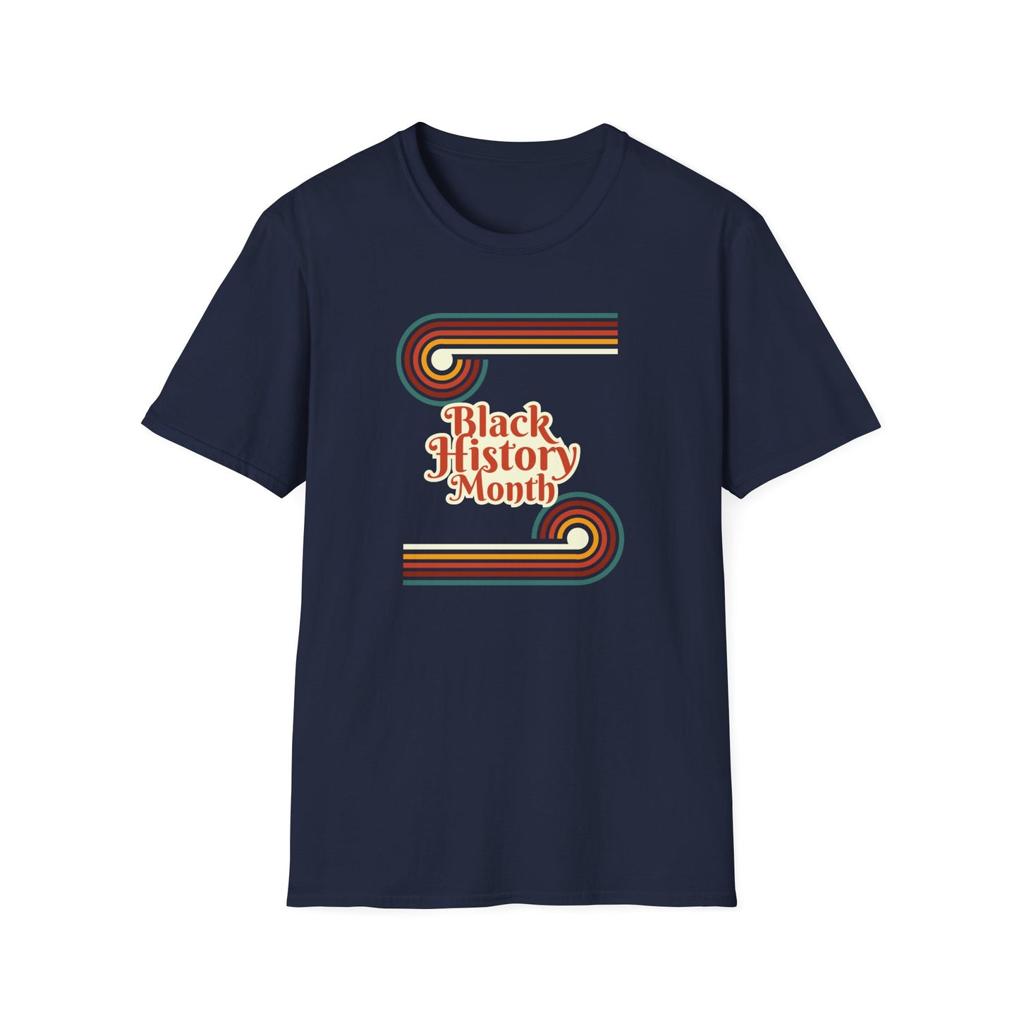 Chefao Retro Black History Month Emblem I, Unisex Softstyle T-Shirt